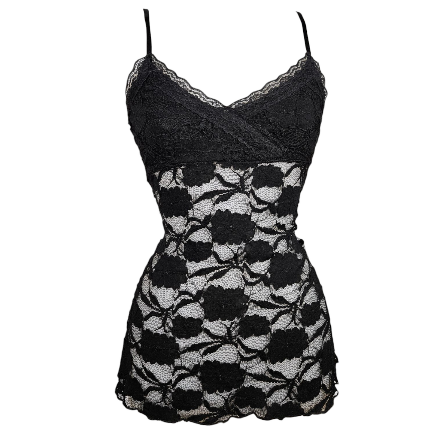 Black lace tank top