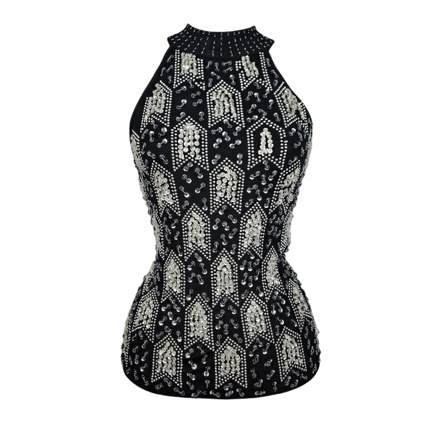 Haut brodé de perles et sequins