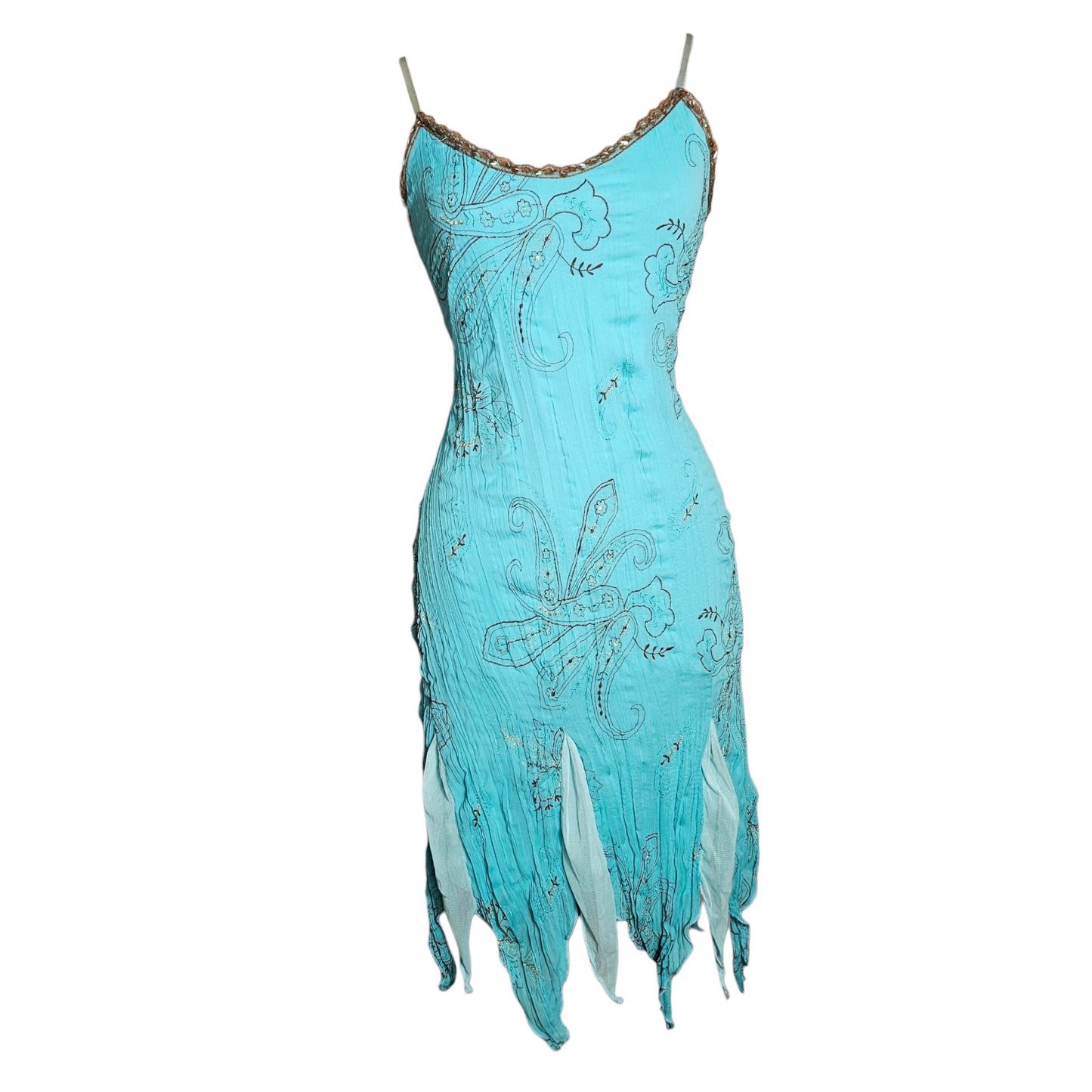 Robe asymétrique bleue