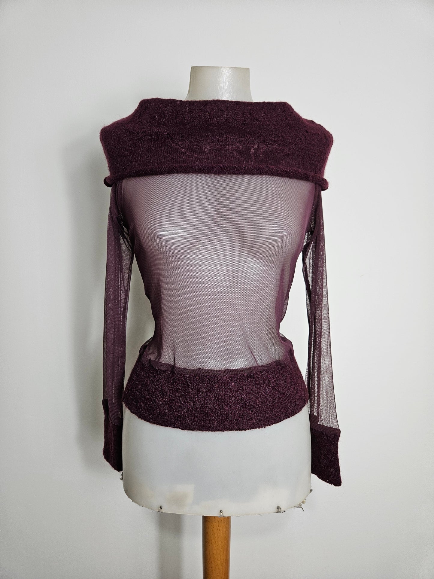 Pull bi matière