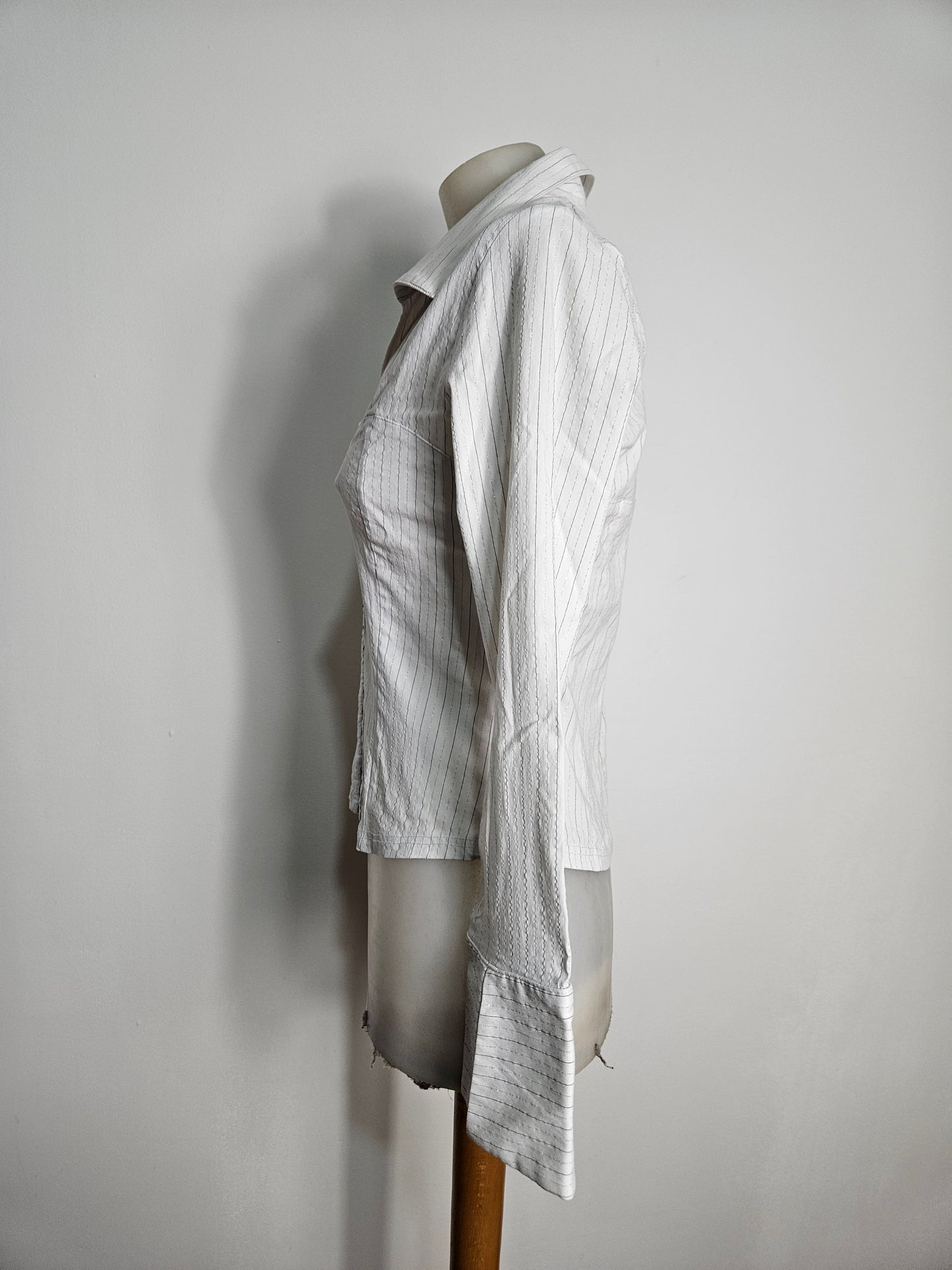 Chemise rayée fermeture agrafes