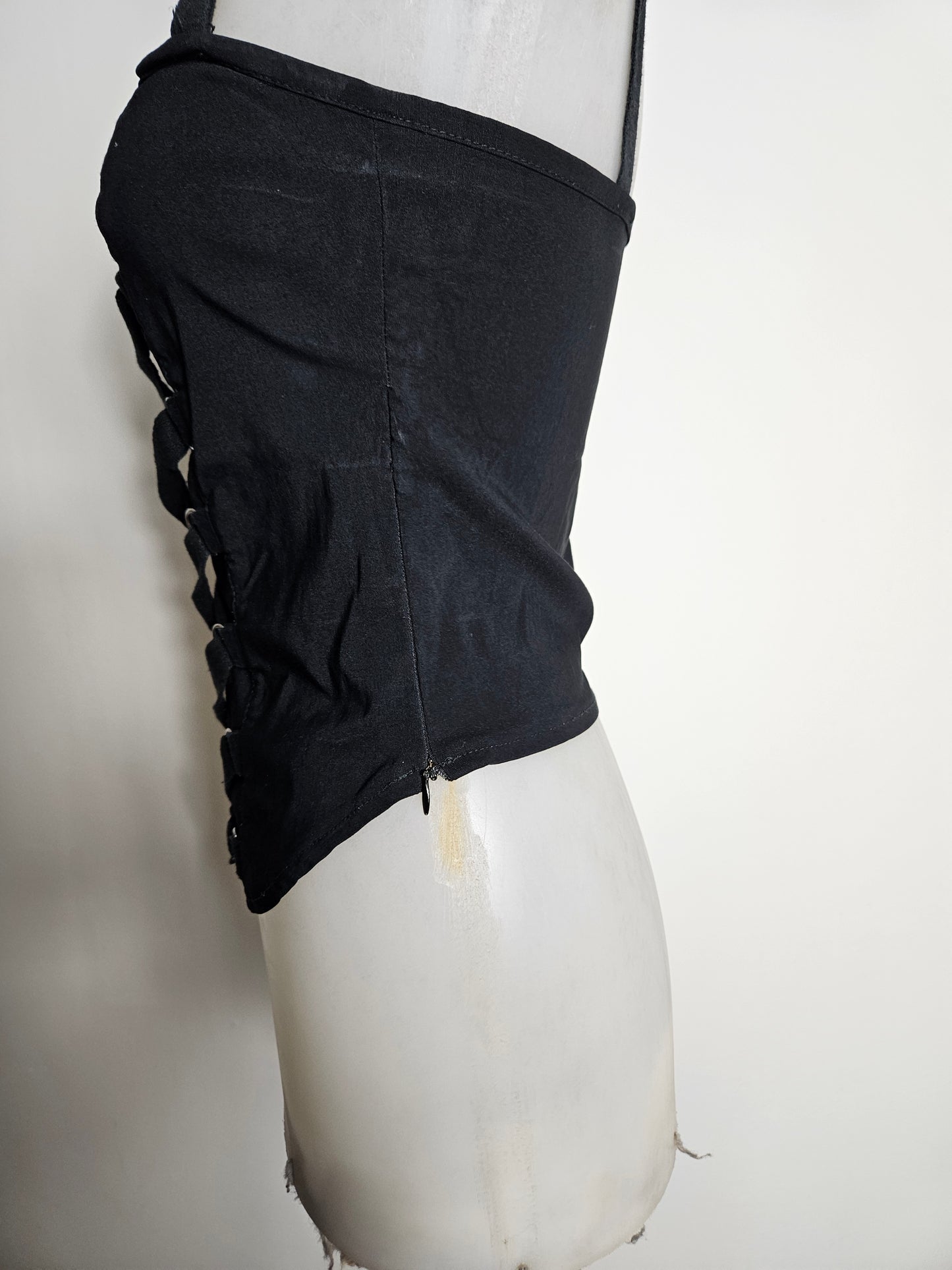 Haut esprit corset à laçage m