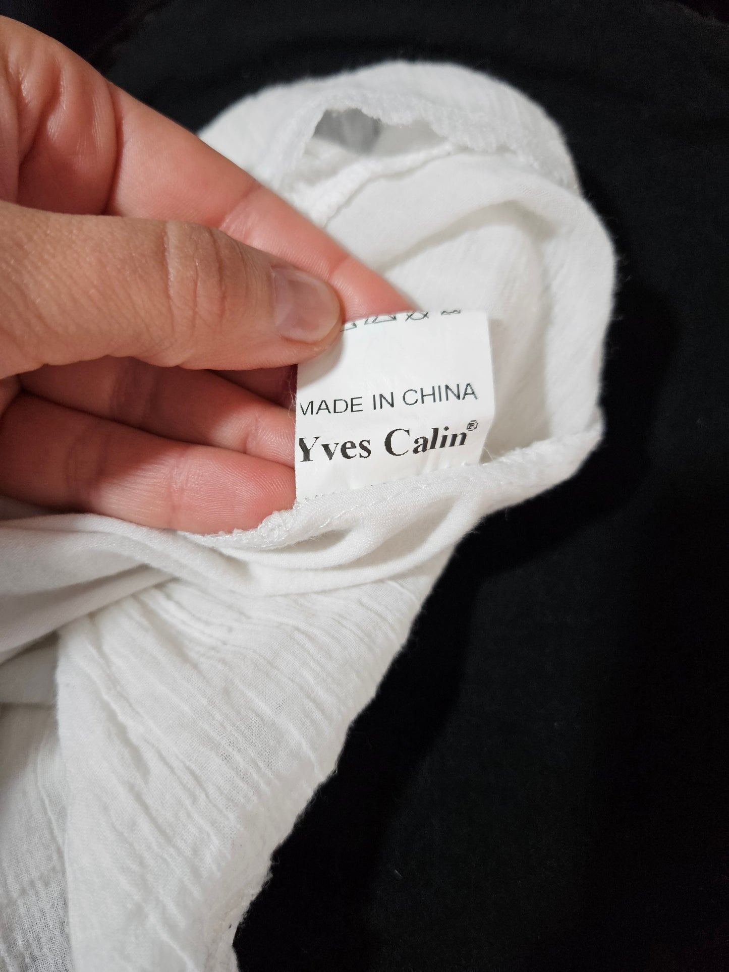 Haut voile et dentelle blanc