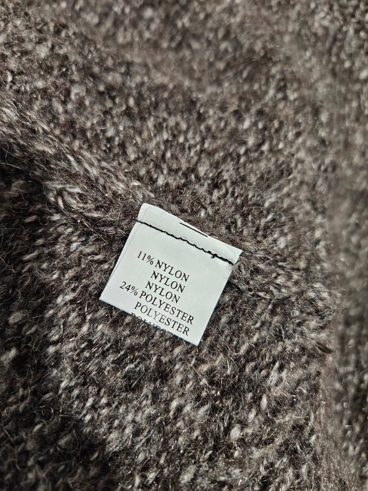 Ruffled knit cardigan