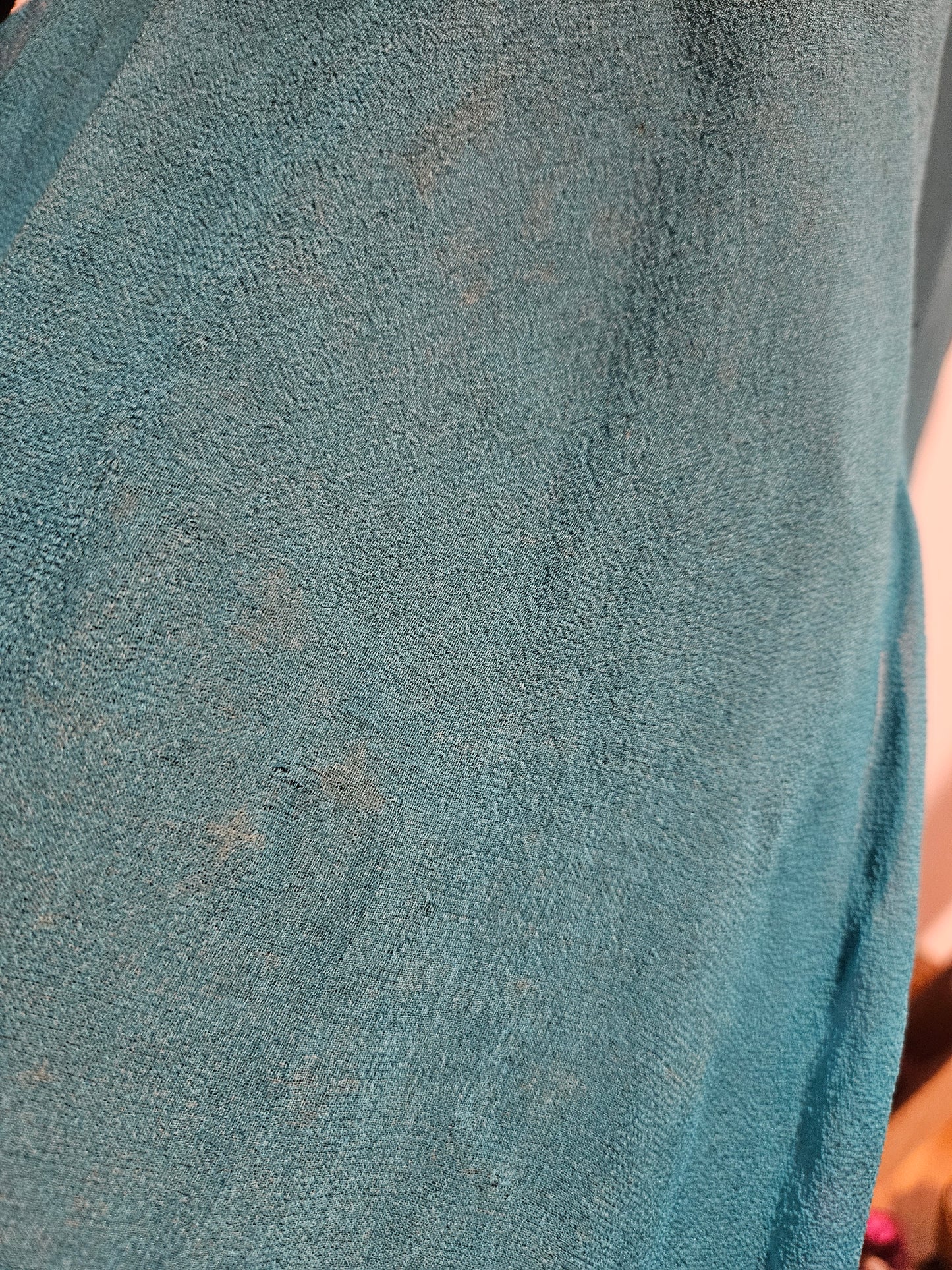 100% silk embroidered dress