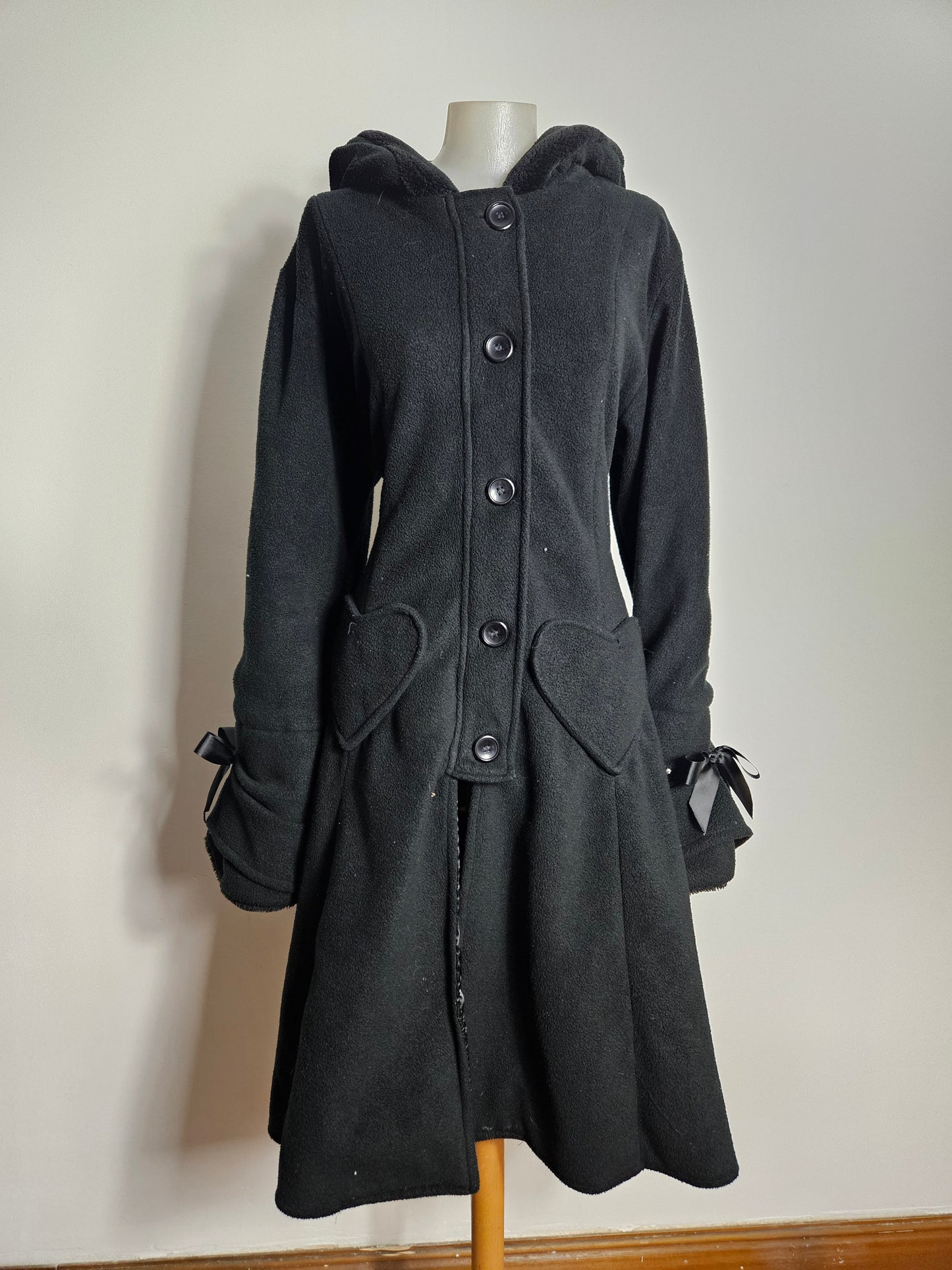 Manteau long à laçage