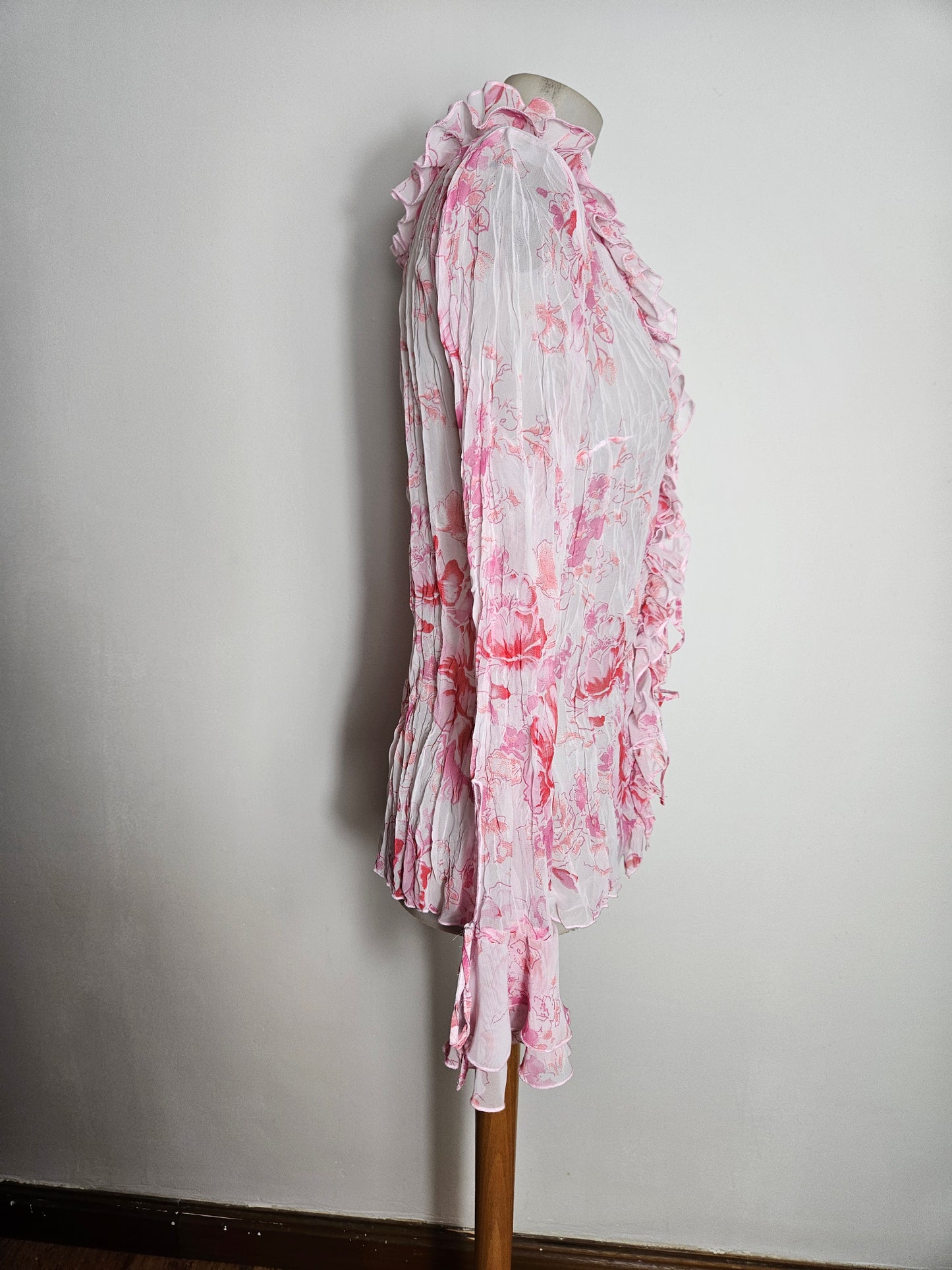 Chemisier en voile fleuri