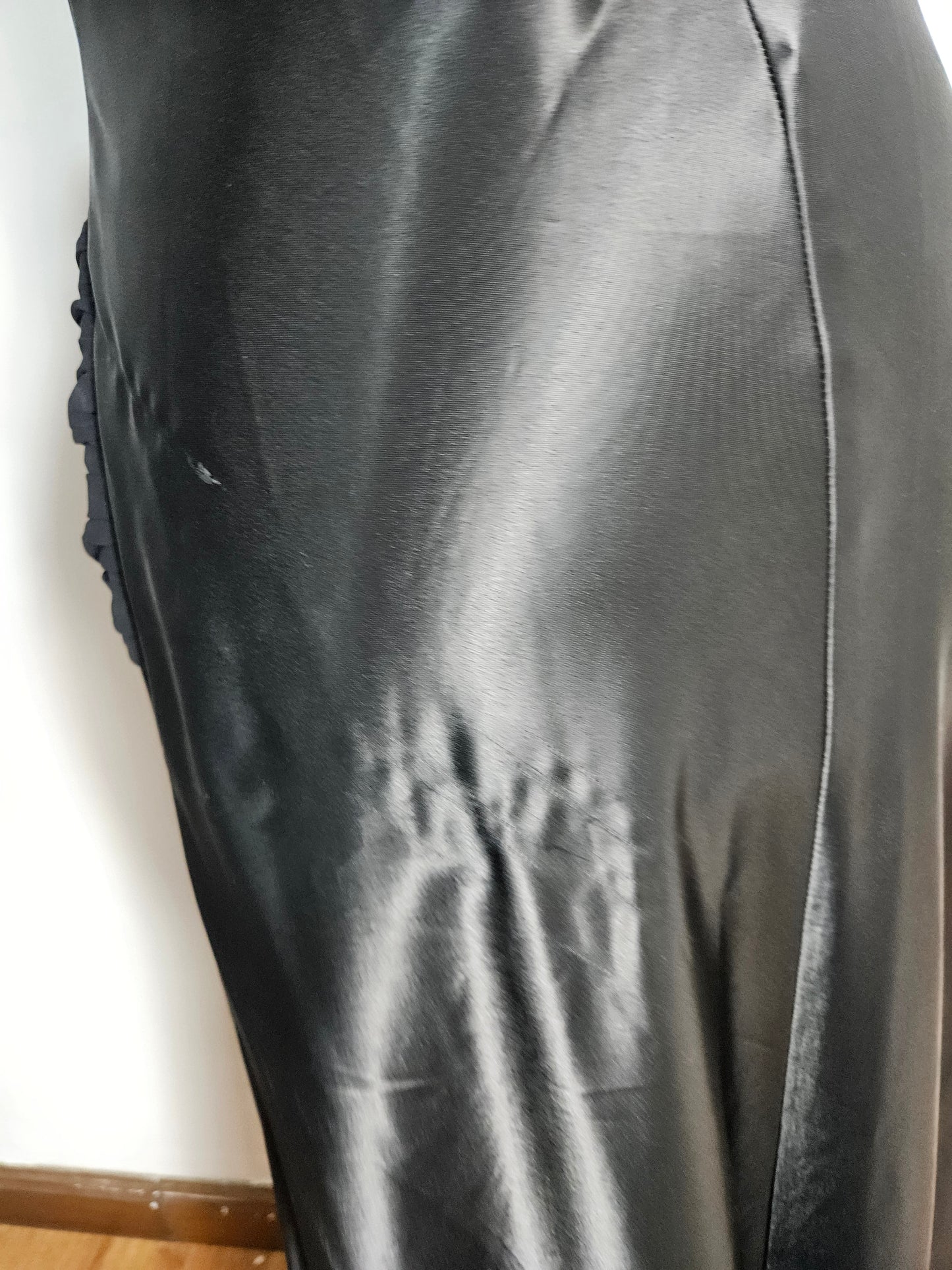 Robe dos nu noir bi matière