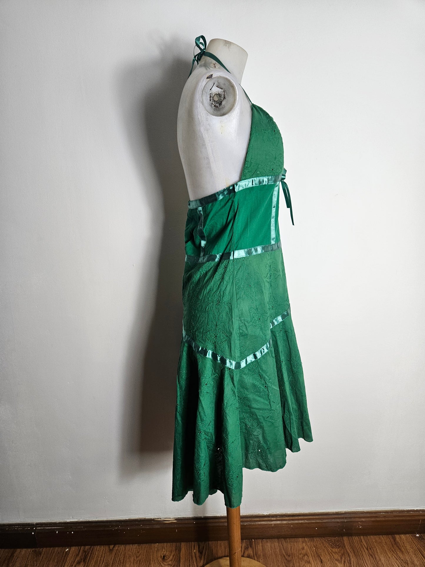 Robe dos nu verte
