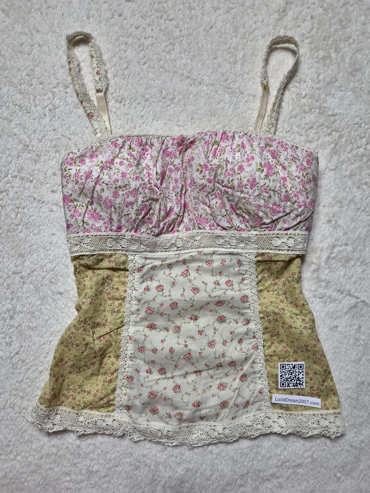 Haut bustier fleuri
