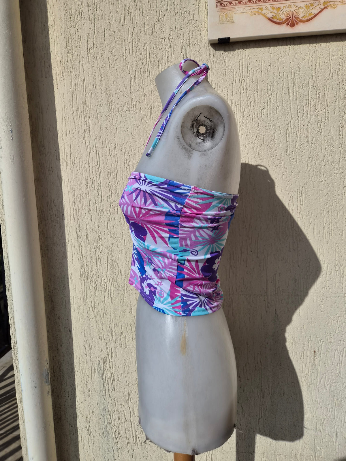 Floral bustier top