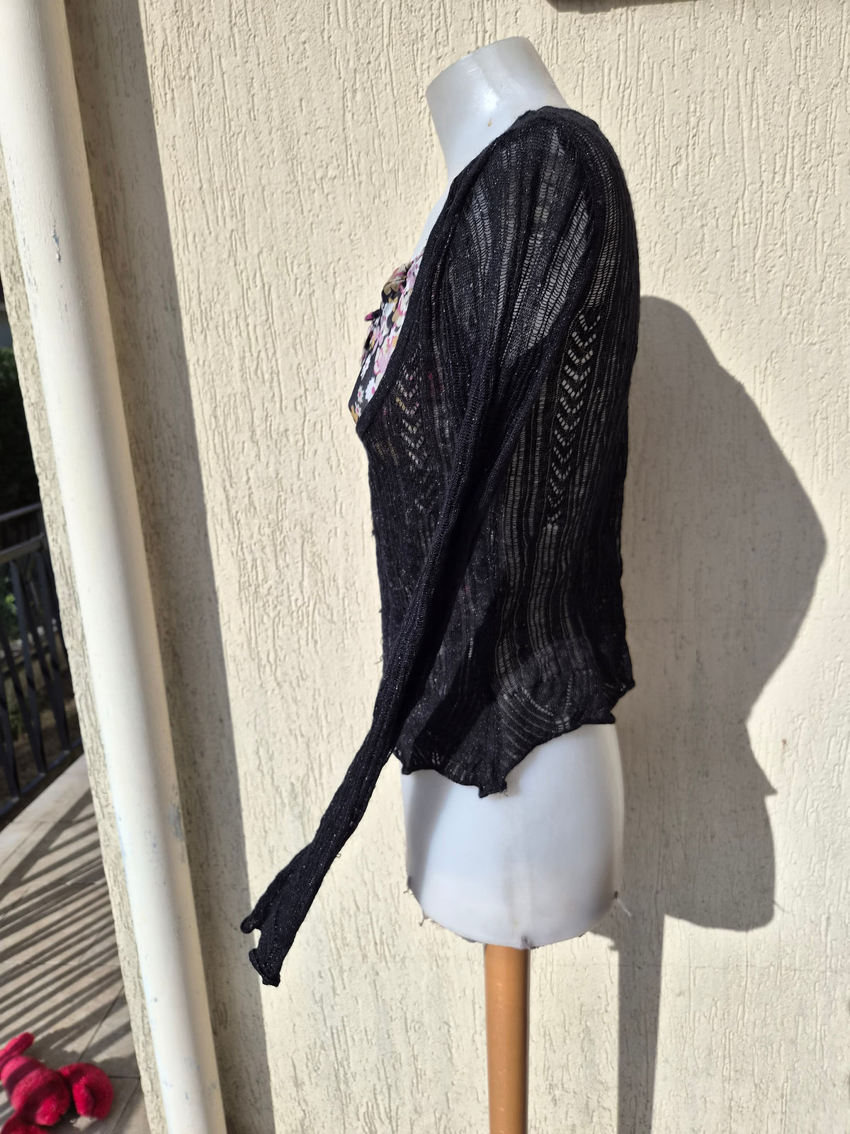Haut en crochet détail floral