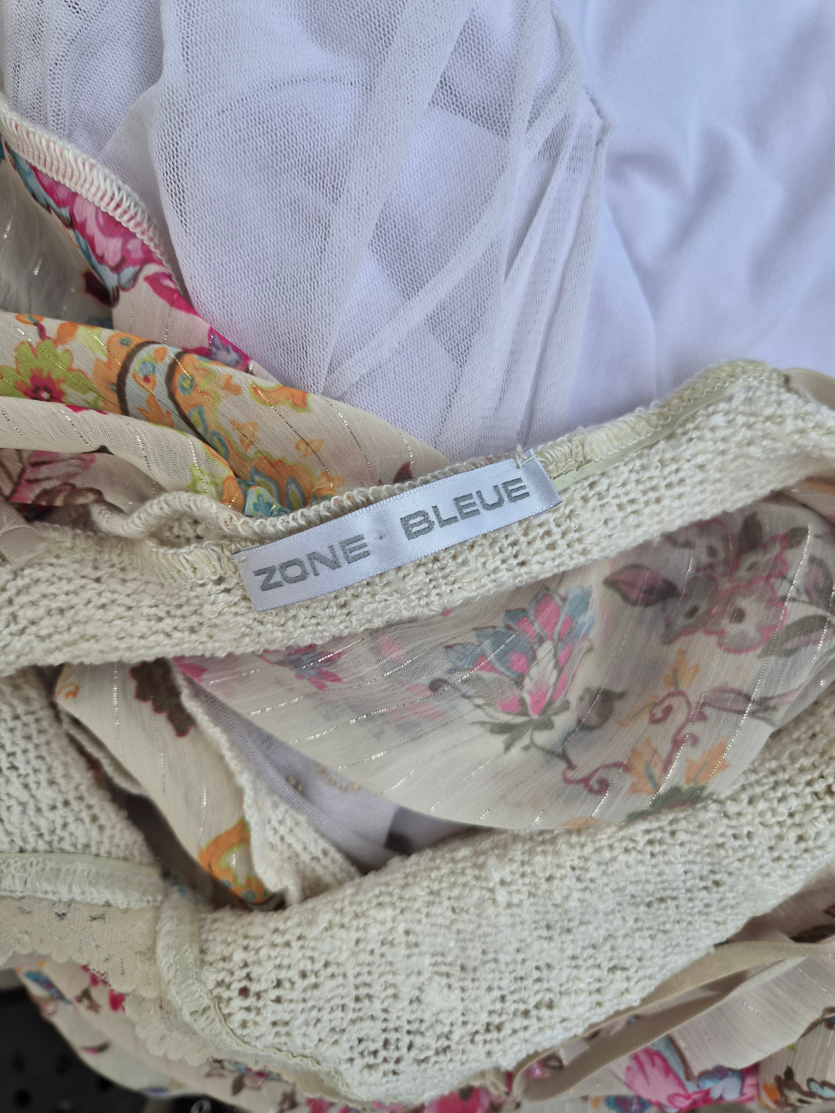 Blue Zone floral voile top