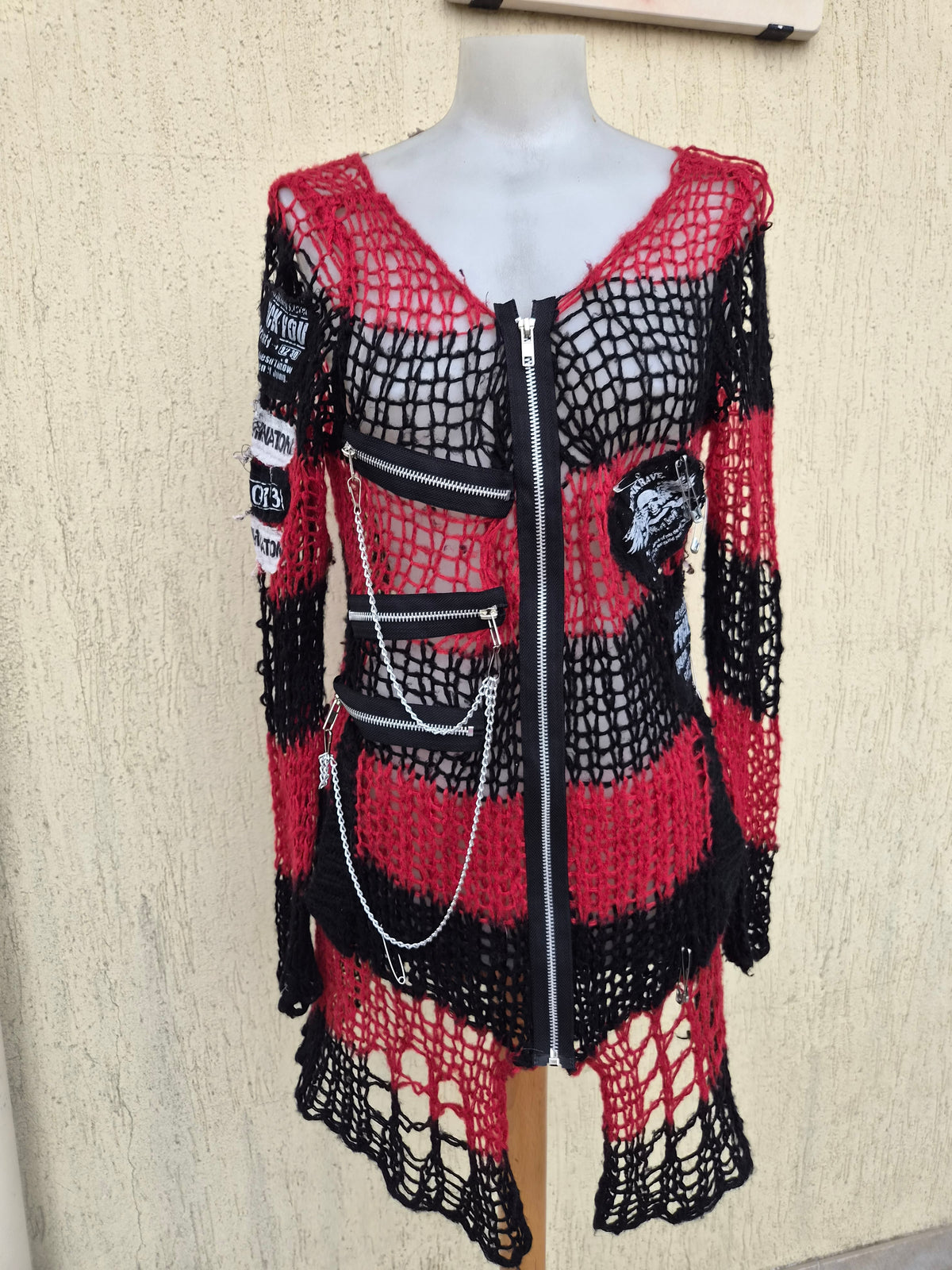 Gilet en maille Punk Rave