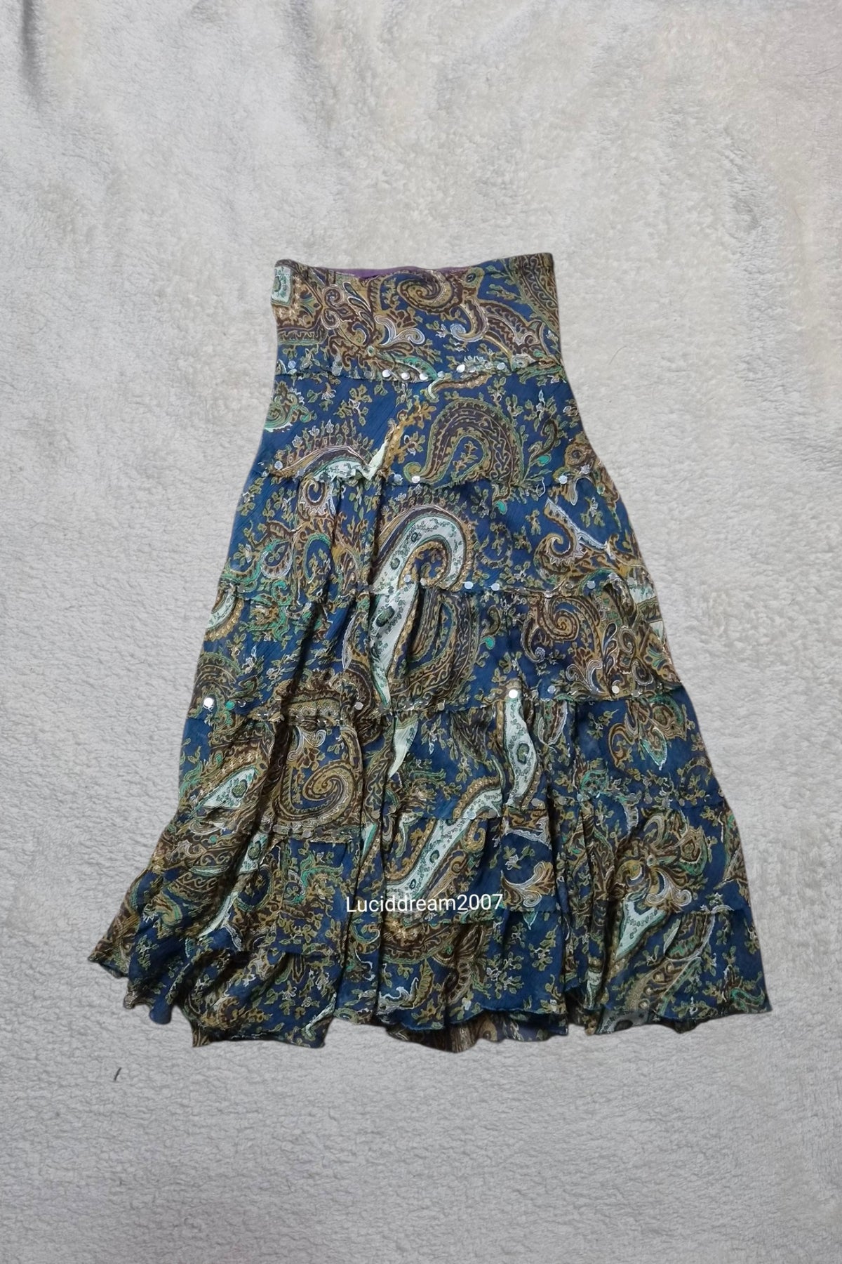 Paisley print skirt