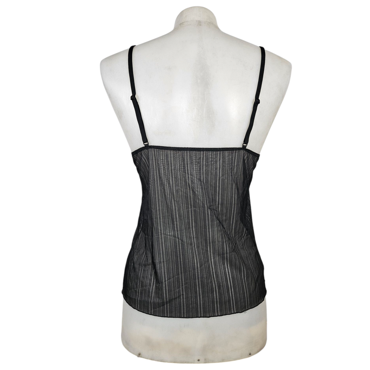 Top en voile noir esprit lingerie