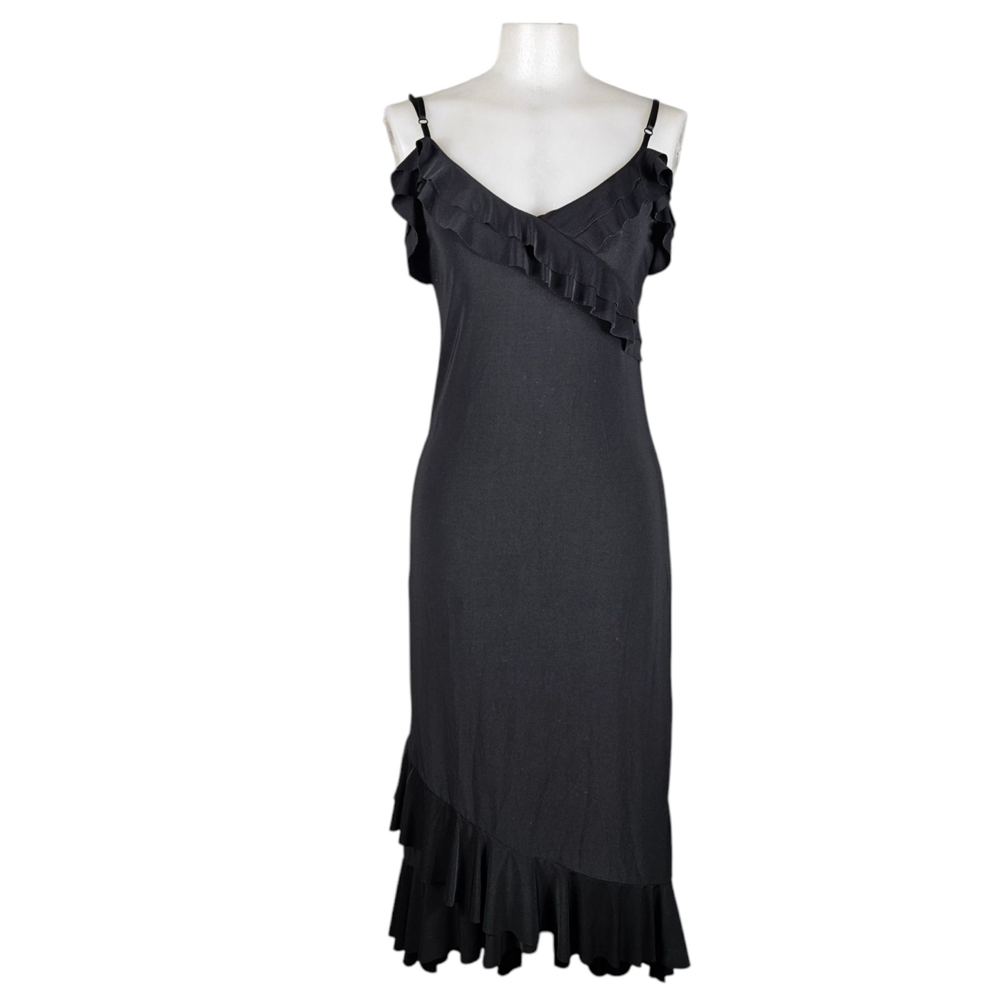 Robe asymétrique à volants