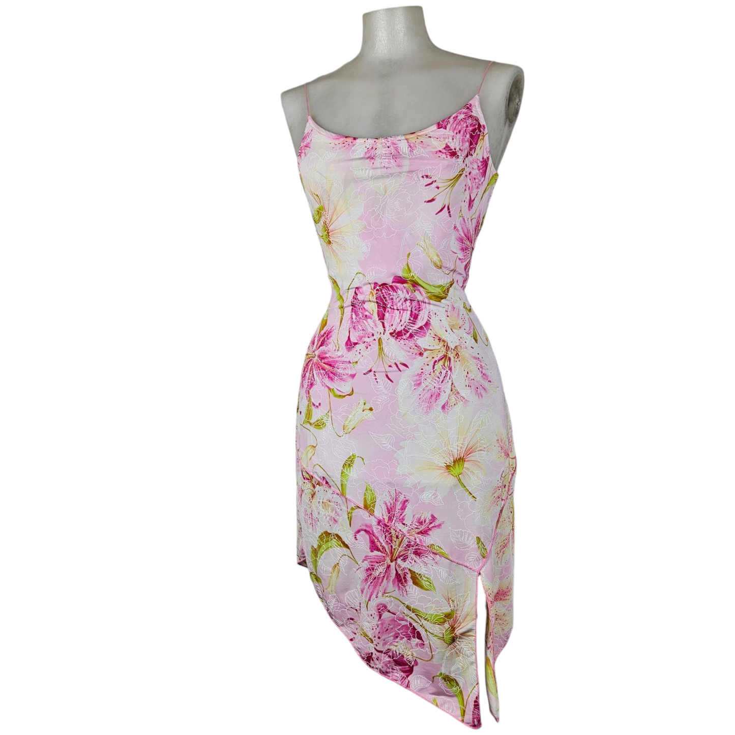 Robe asymétrique fleurie