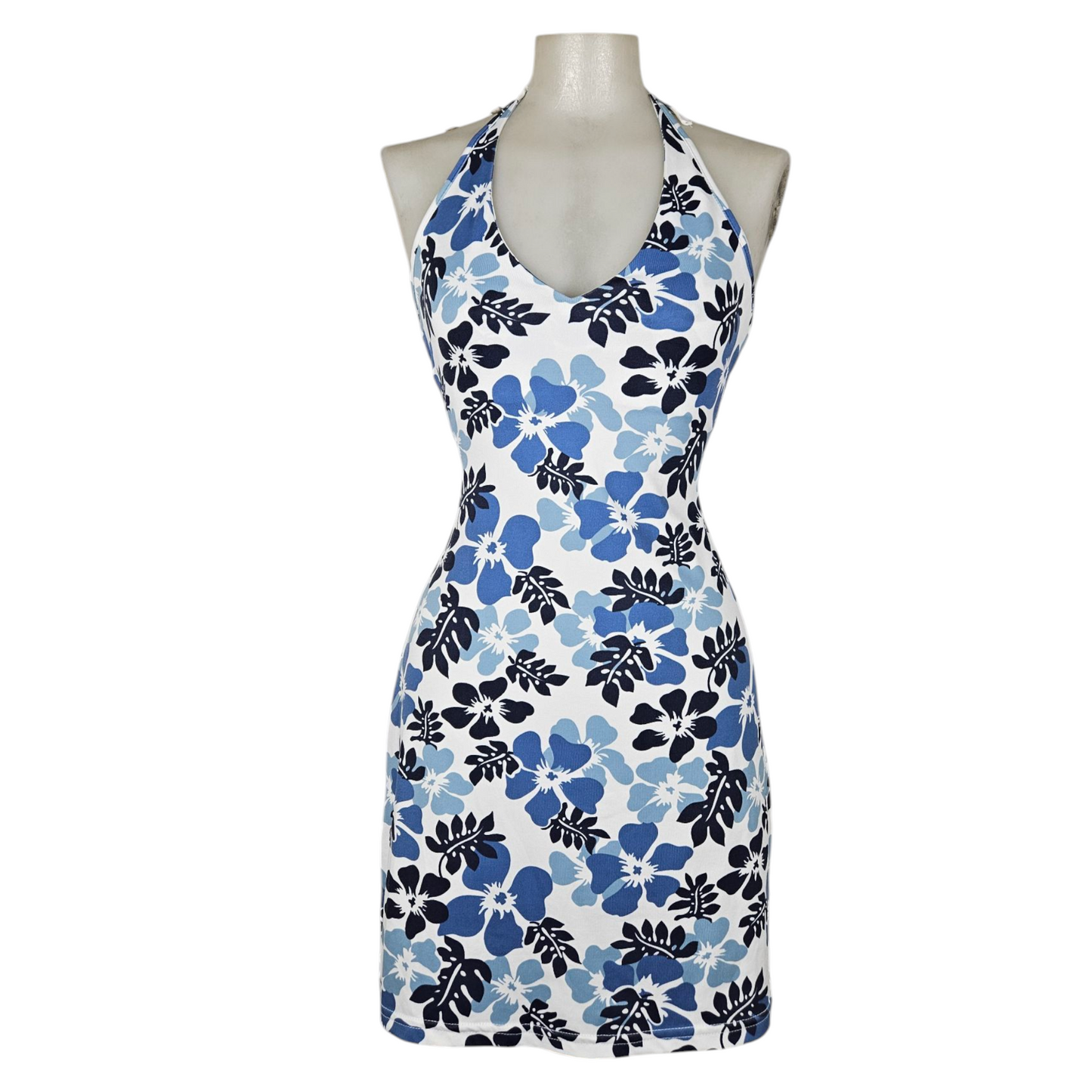Robe dos nu motif floral