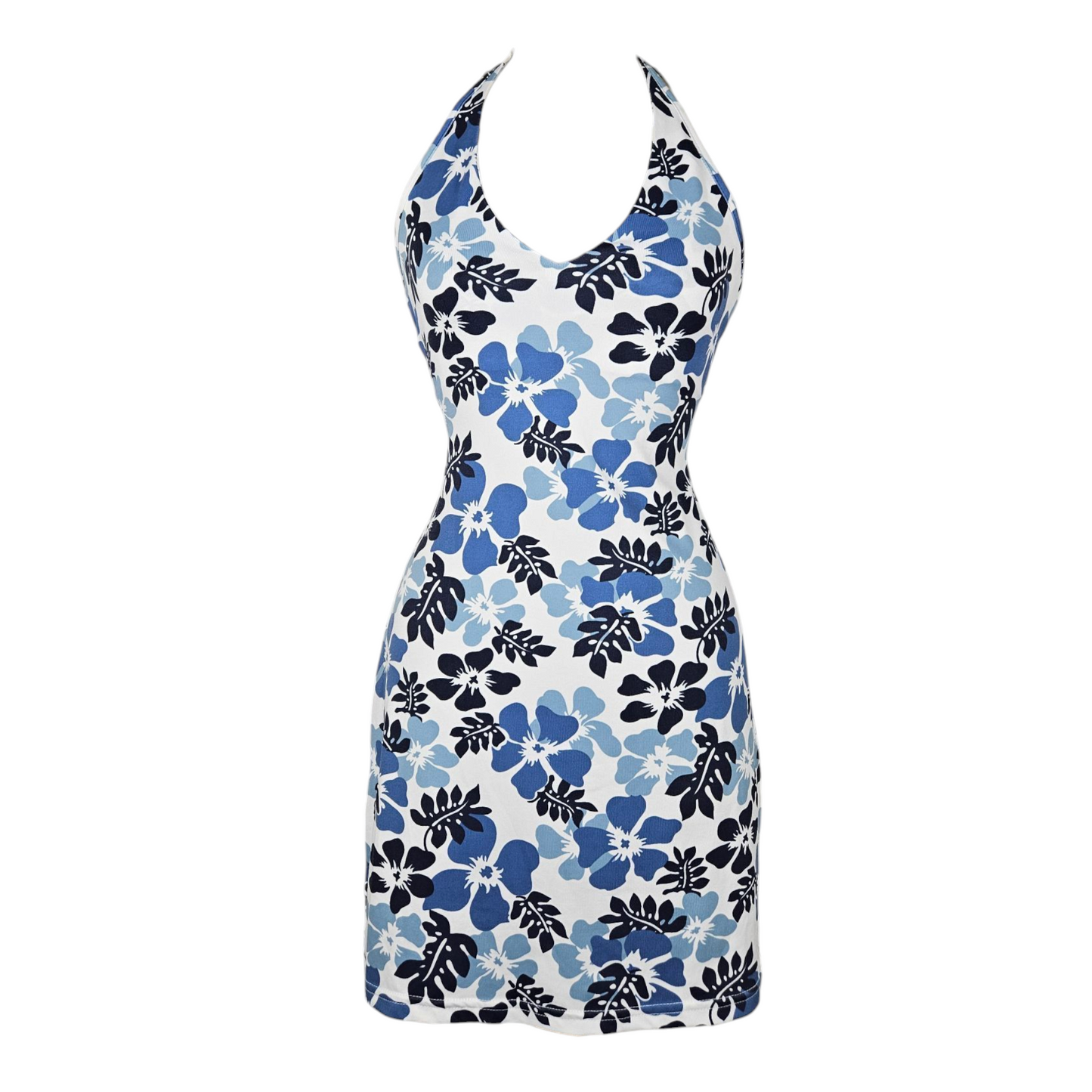 Robe dos nu motif floral