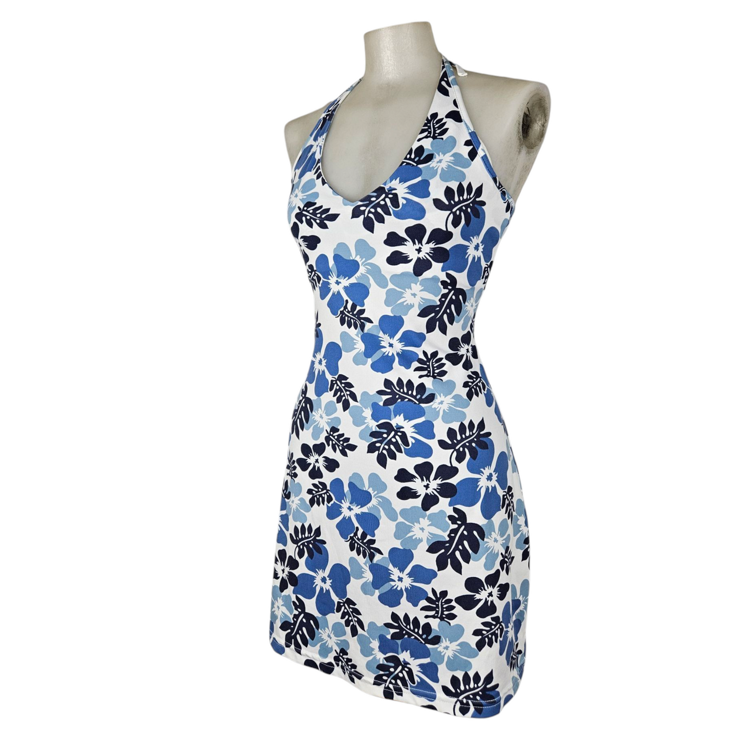Robe dos nu motif floral