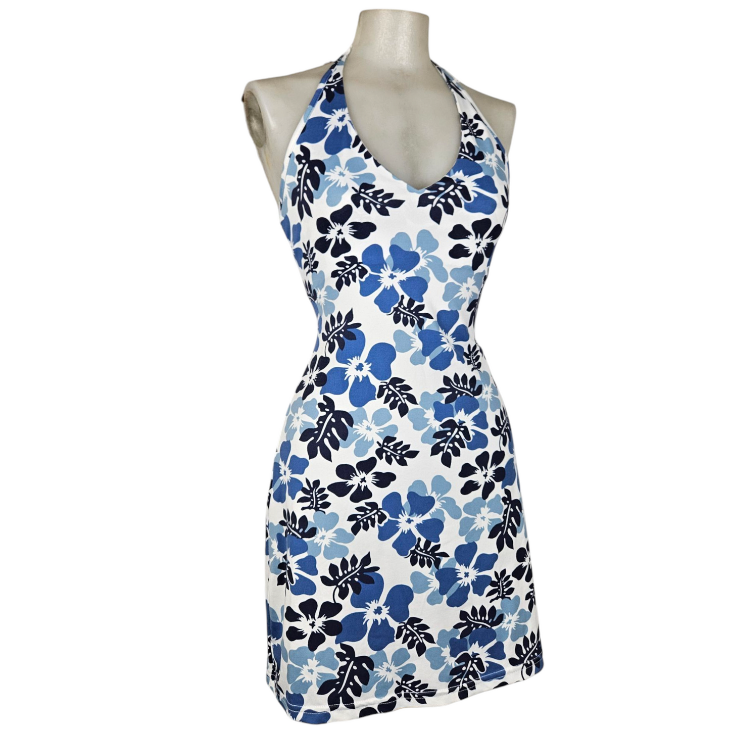 Robe dos nu motif floral