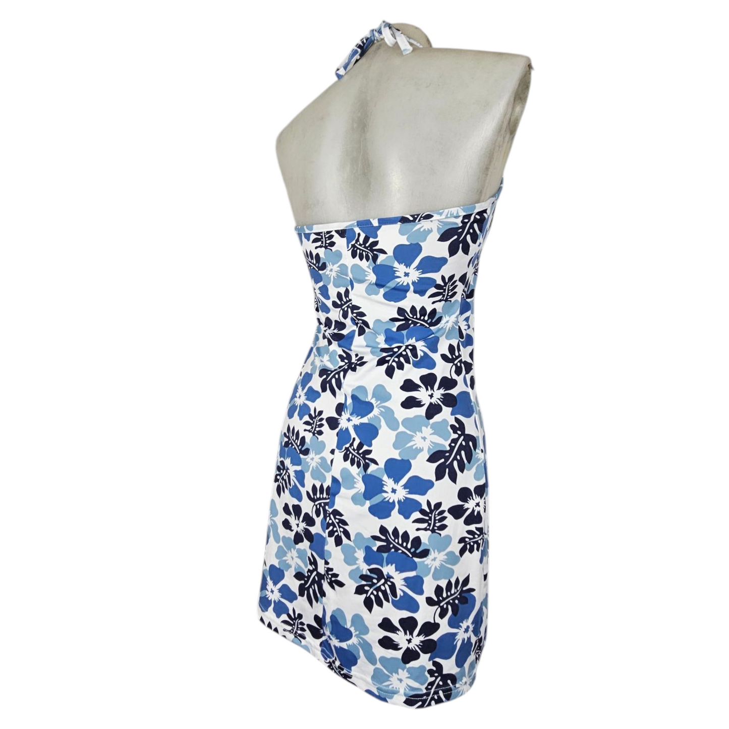 Robe dos nu motif floral