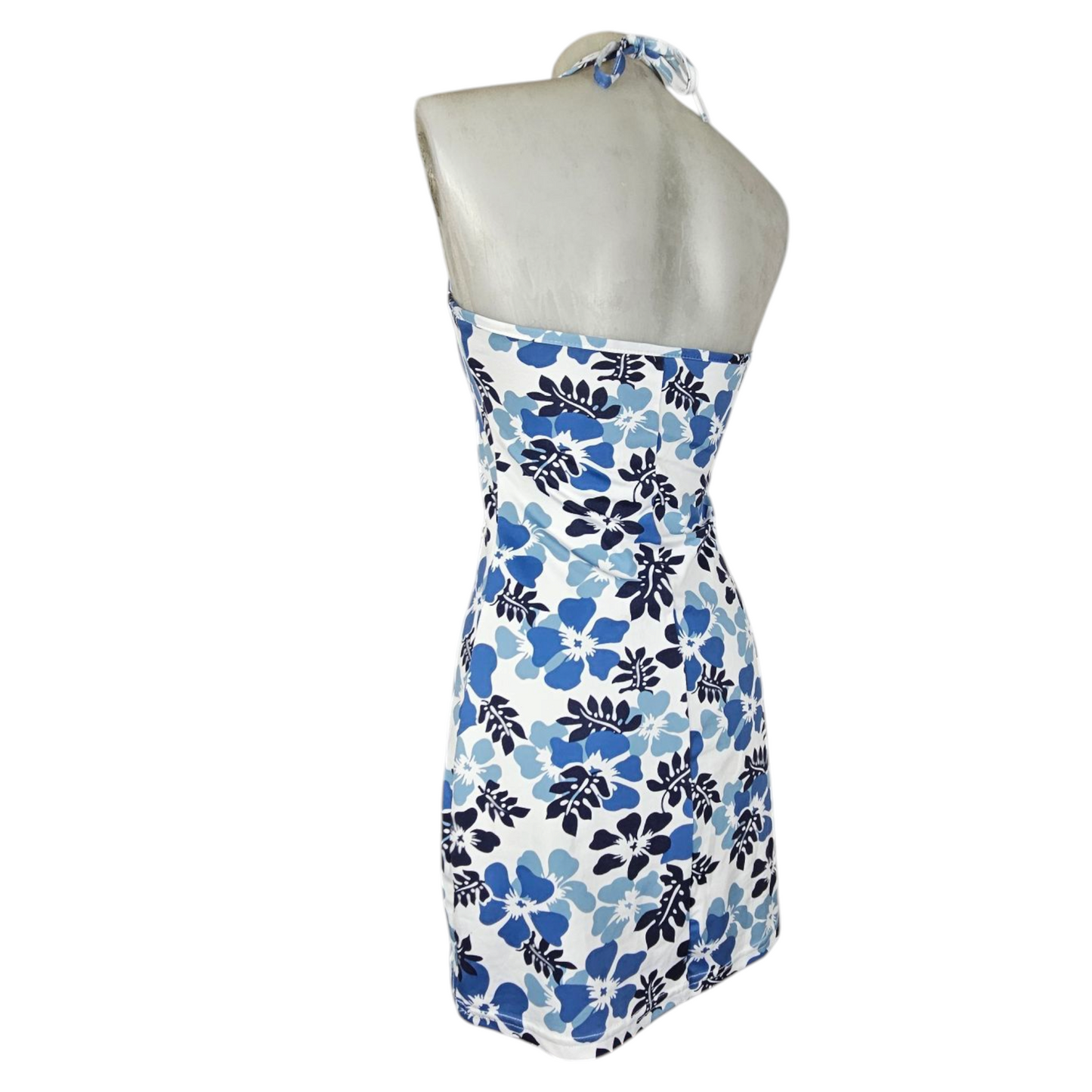 Robe dos nu motif floral