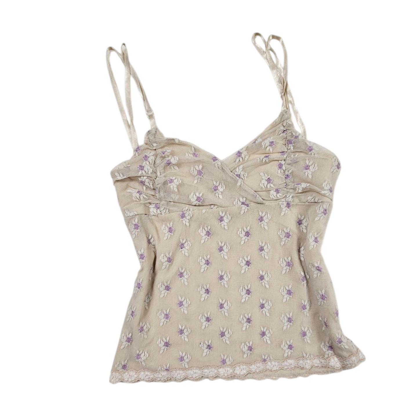 Débardeur romantique en dentelle