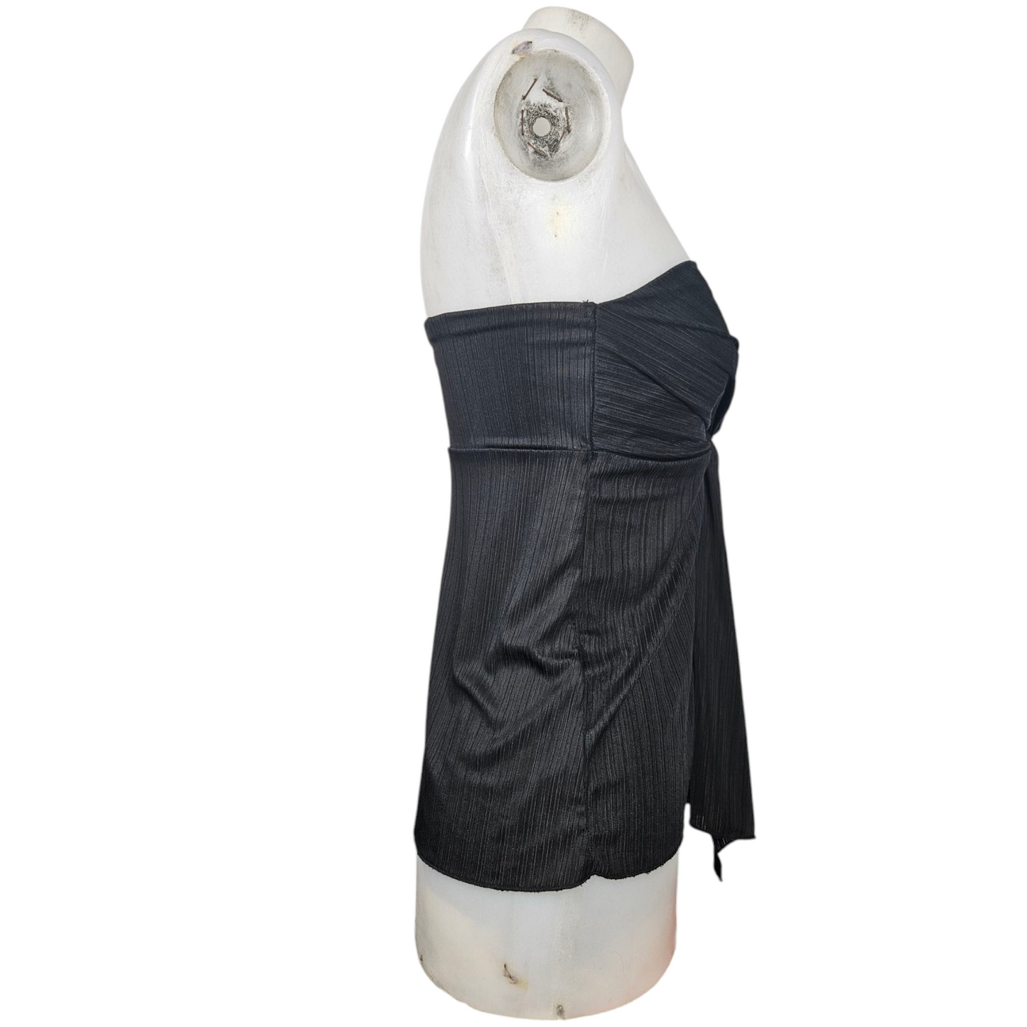 Haut strapless effet noeud