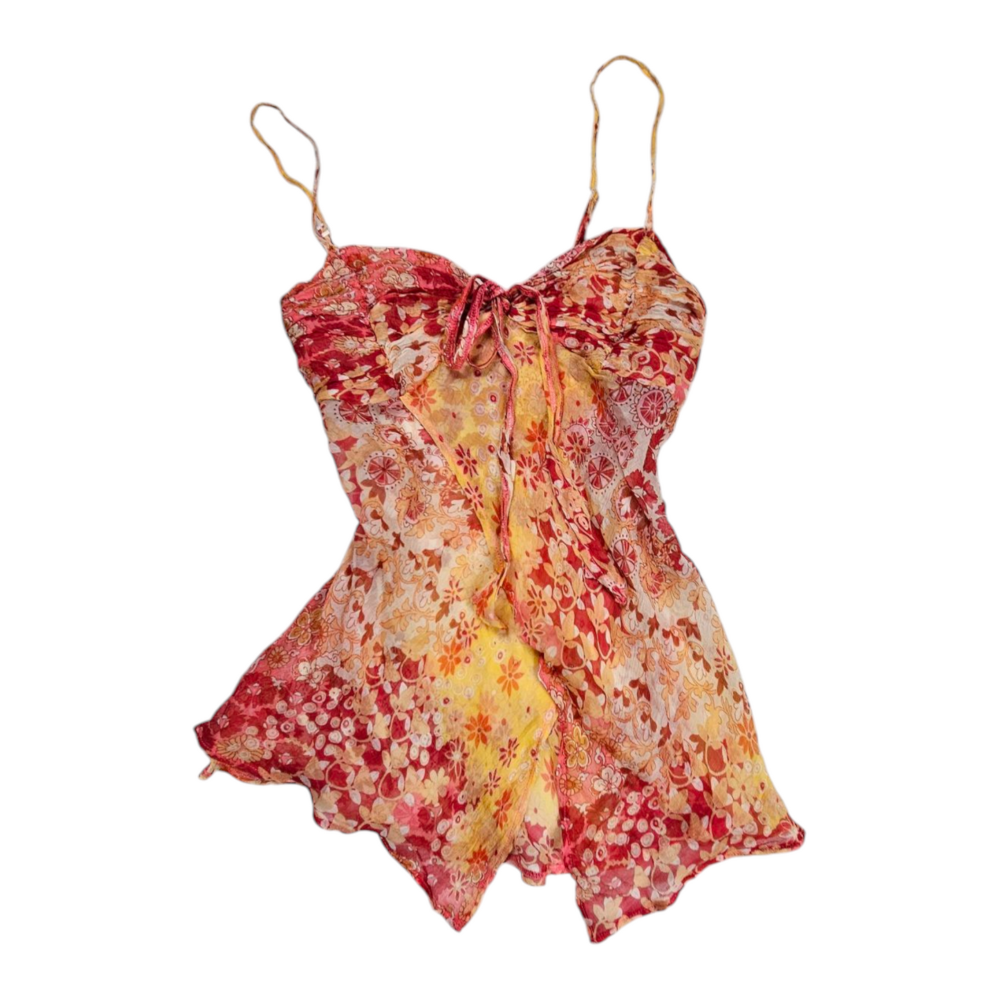 Haut en voile orange