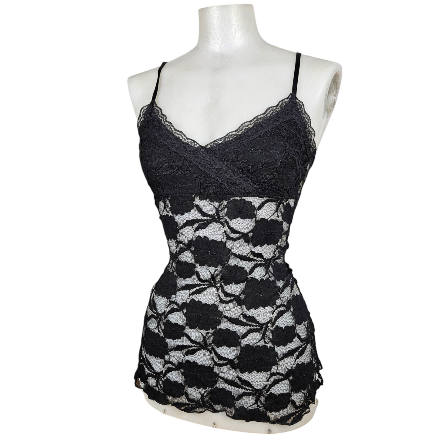 Black lace tank top