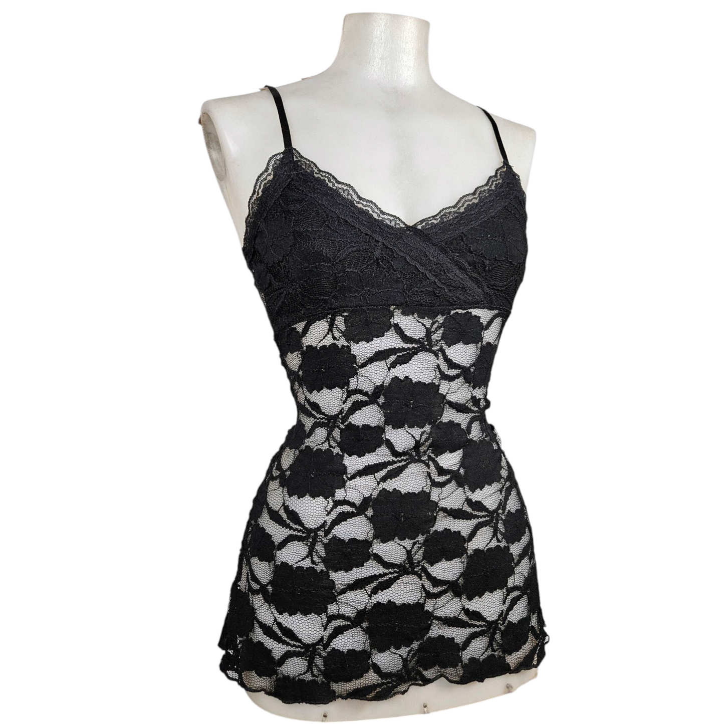 Black lace tank top