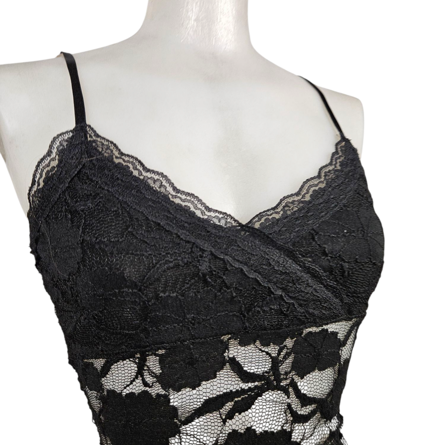 Black lace tank top
