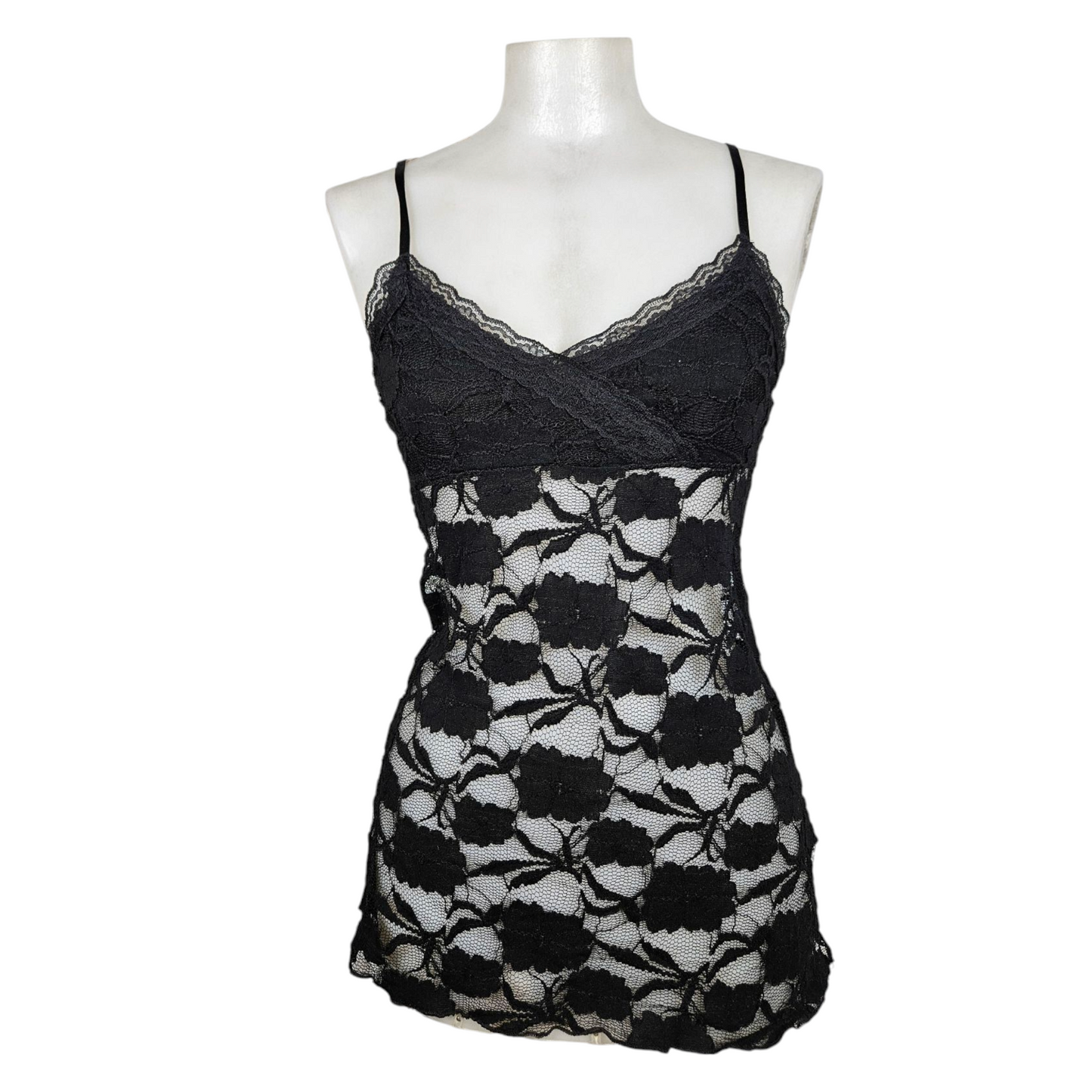 Black lace tank top