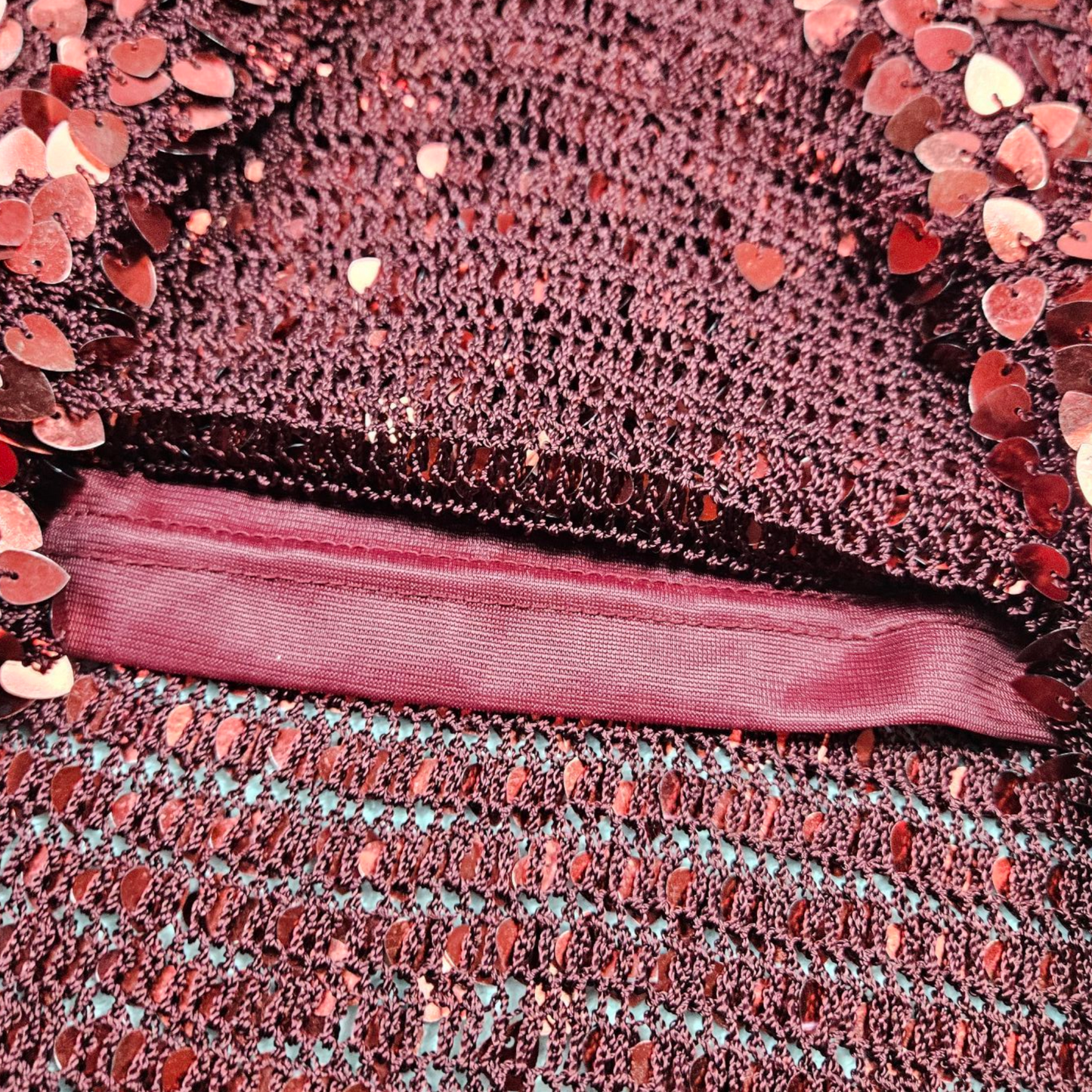 Robe à sequins en forme de coeur