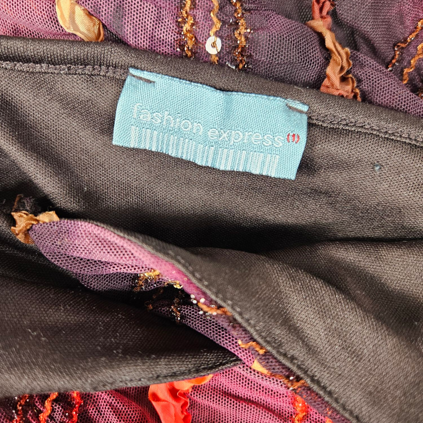 Voile top with sequin details