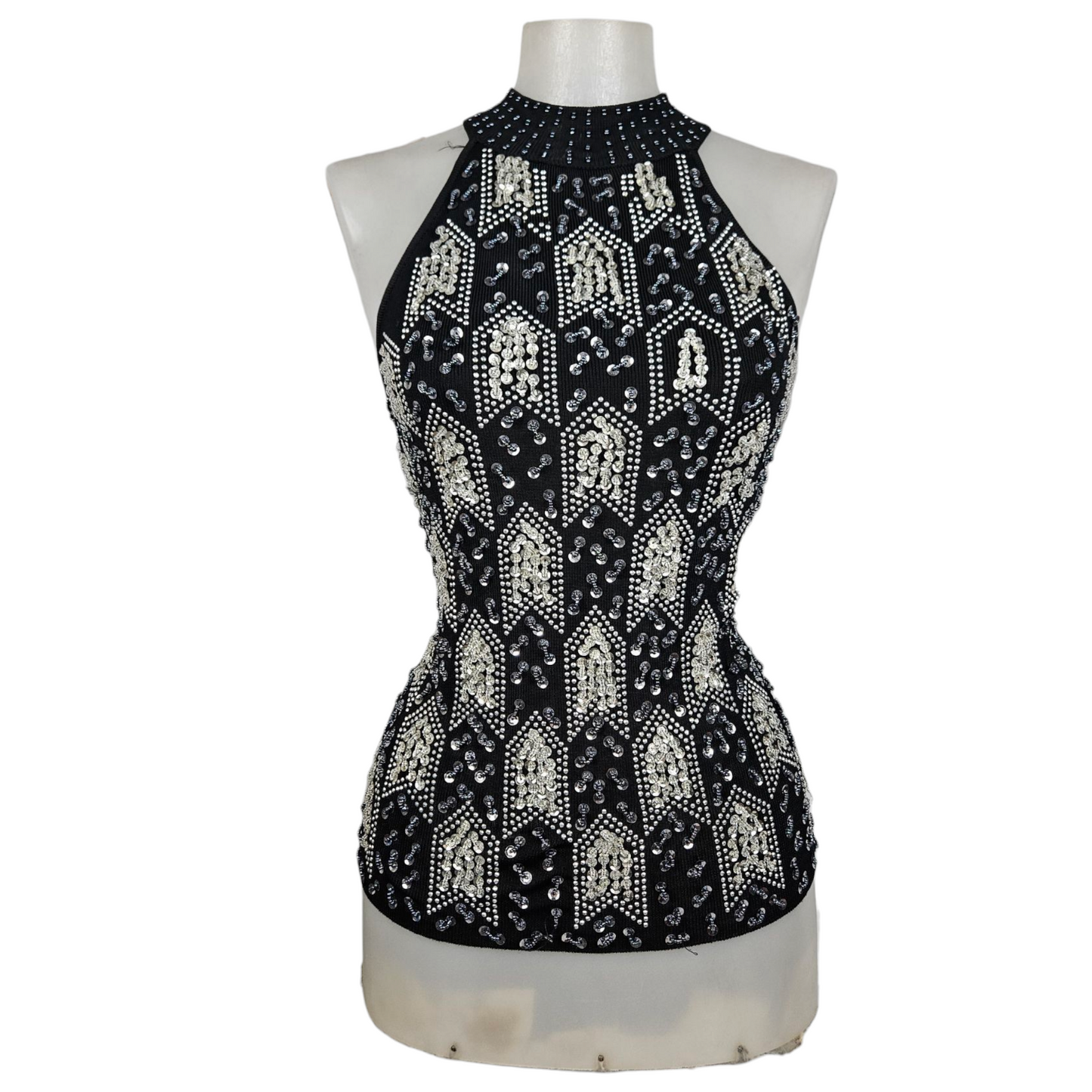 Haut brodé de perles et sequins
