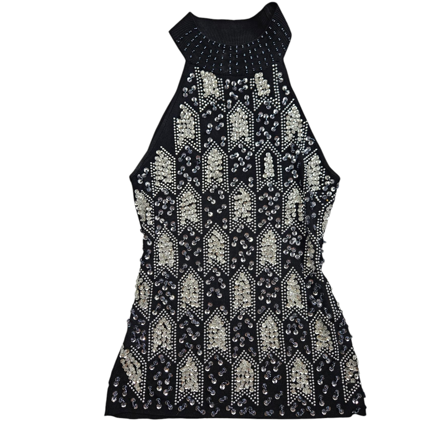 Haut brodé de perles et sequins