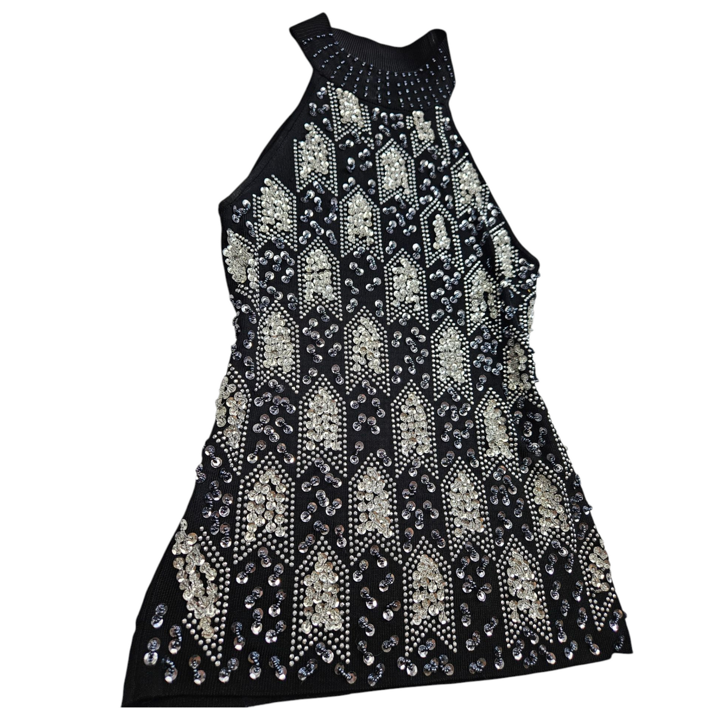 Haut brodé de perles et sequins