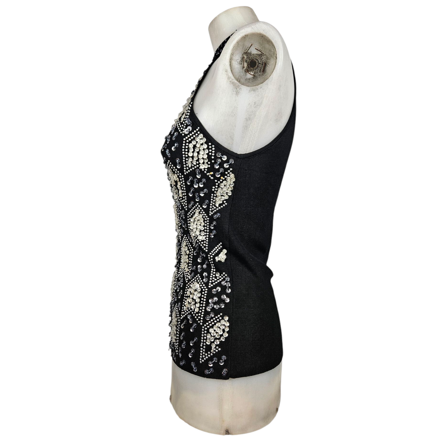 Haut brodé de perles et sequins