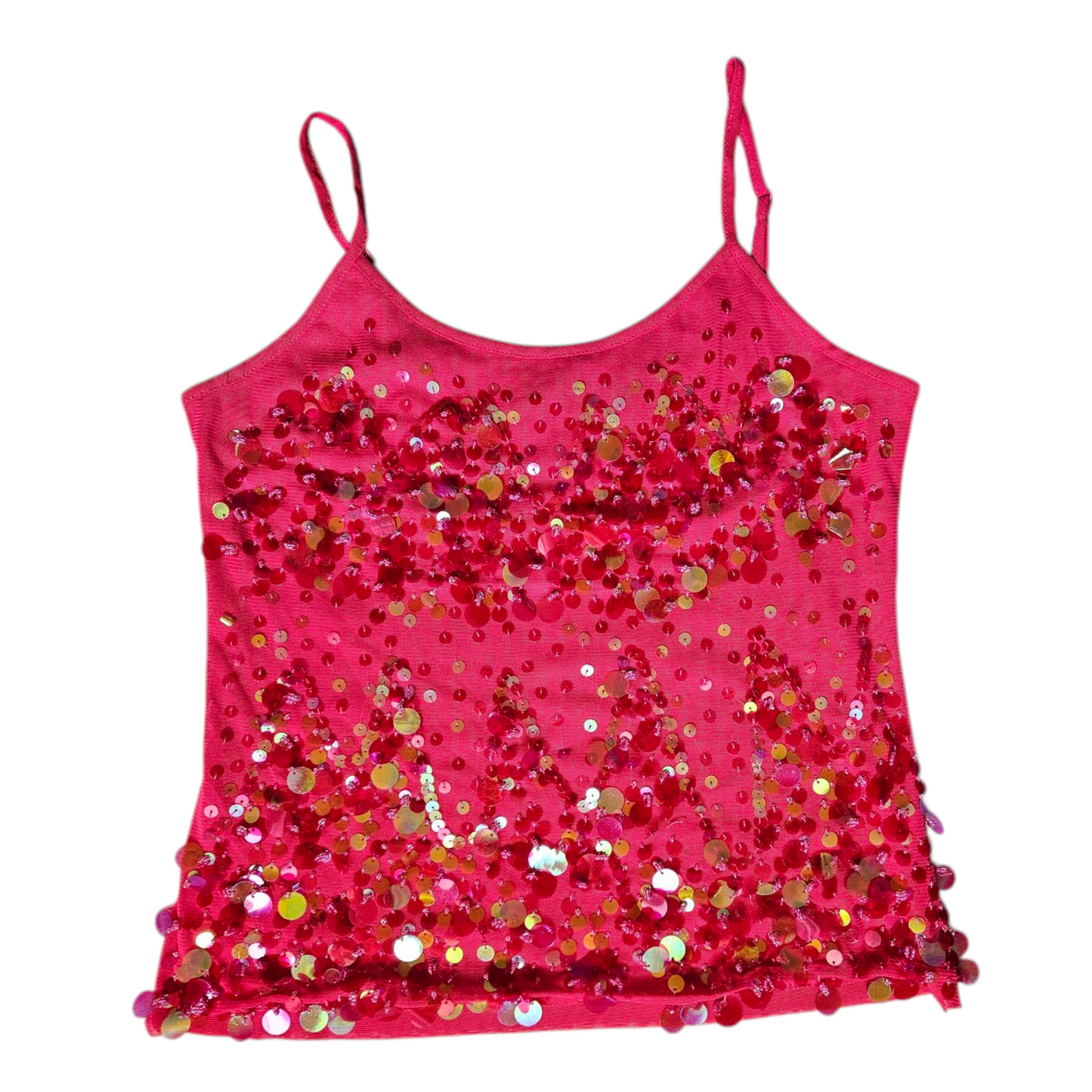Haut en sequins rose
