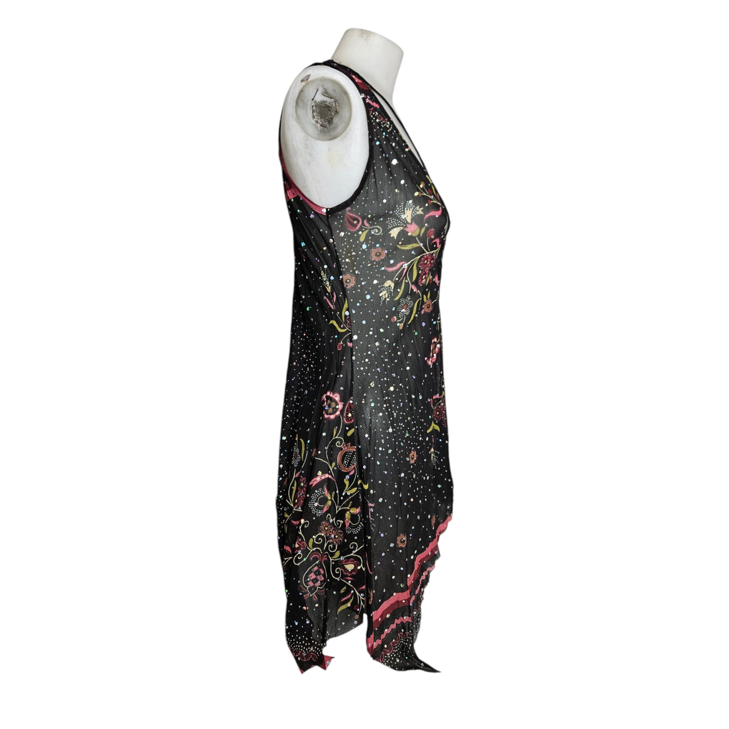 Haut en voile détails strass