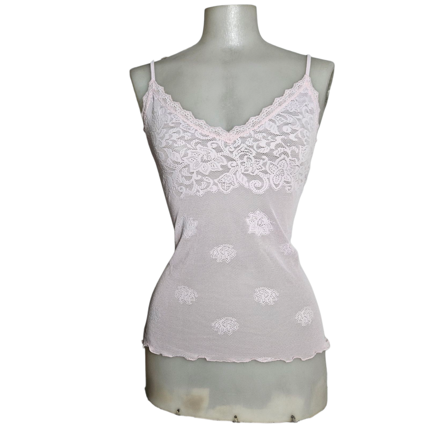 Débardeur tout en dentelle lilas