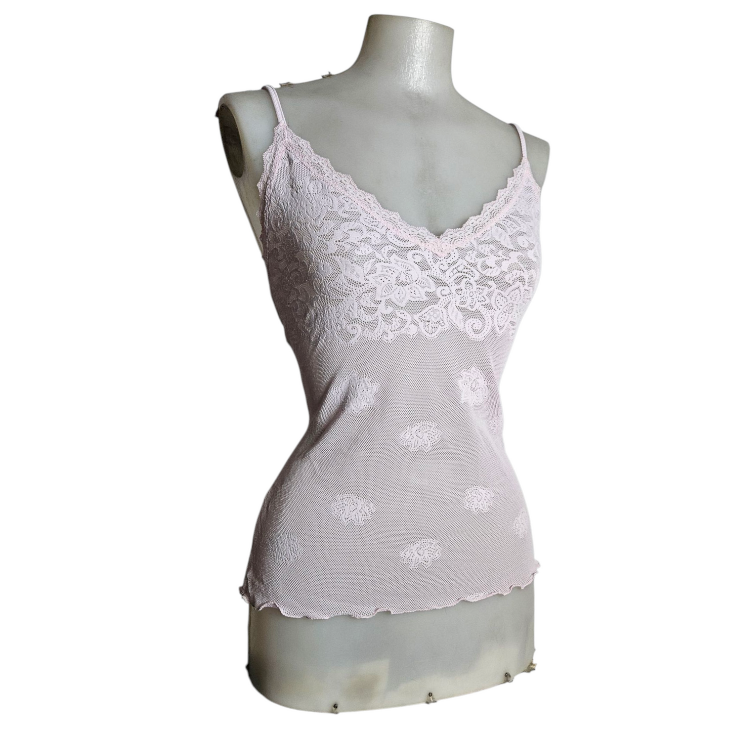Débardeur tout en dentelle lilas