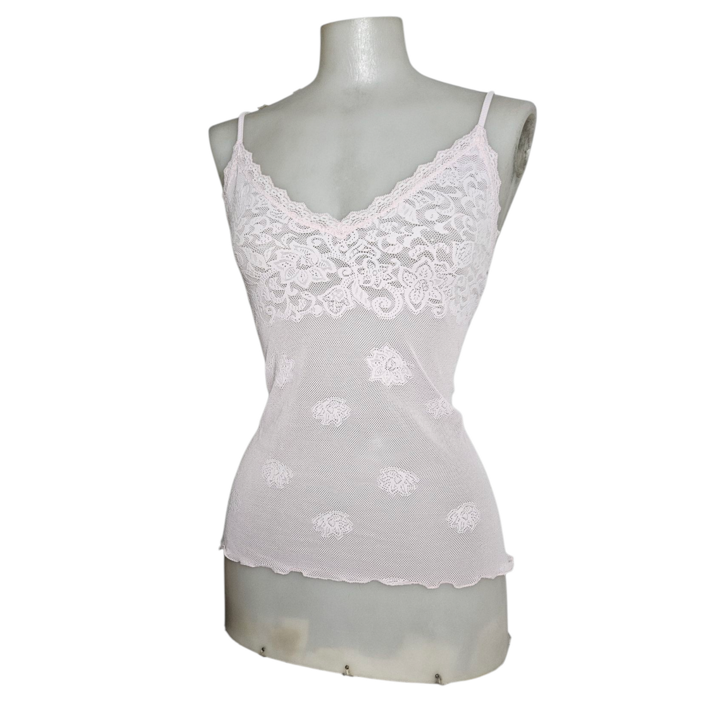 Débardeur tout en dentelle lilas
