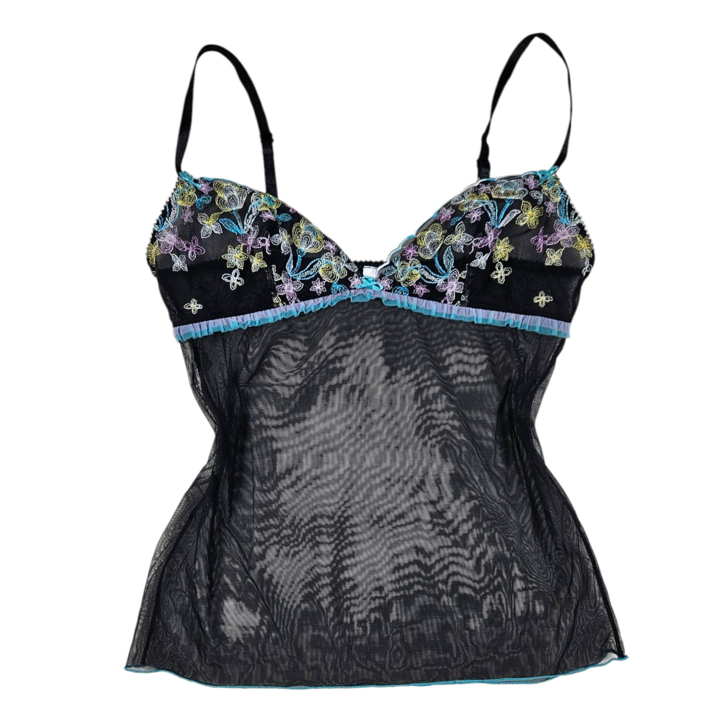 Débardeur en voile brodé