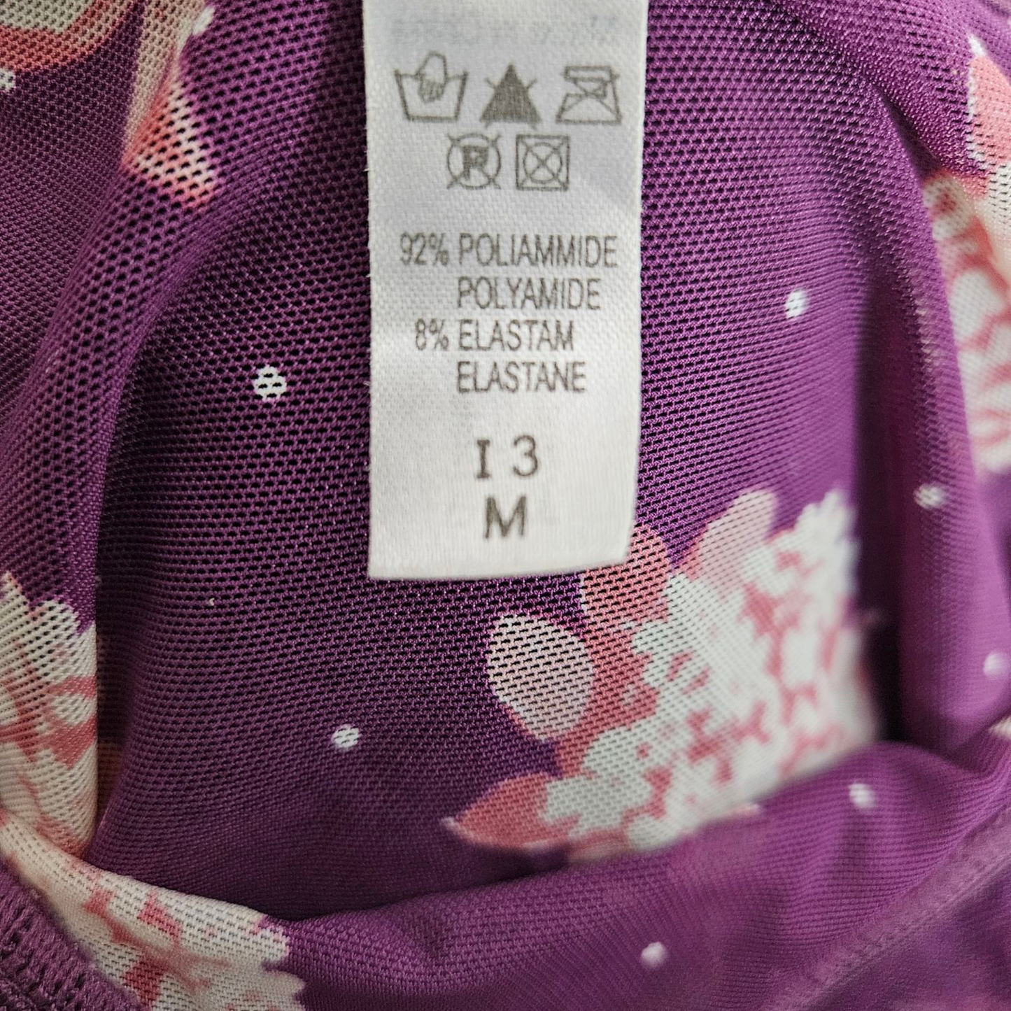 Débardeur en voile fleuri violet et rose