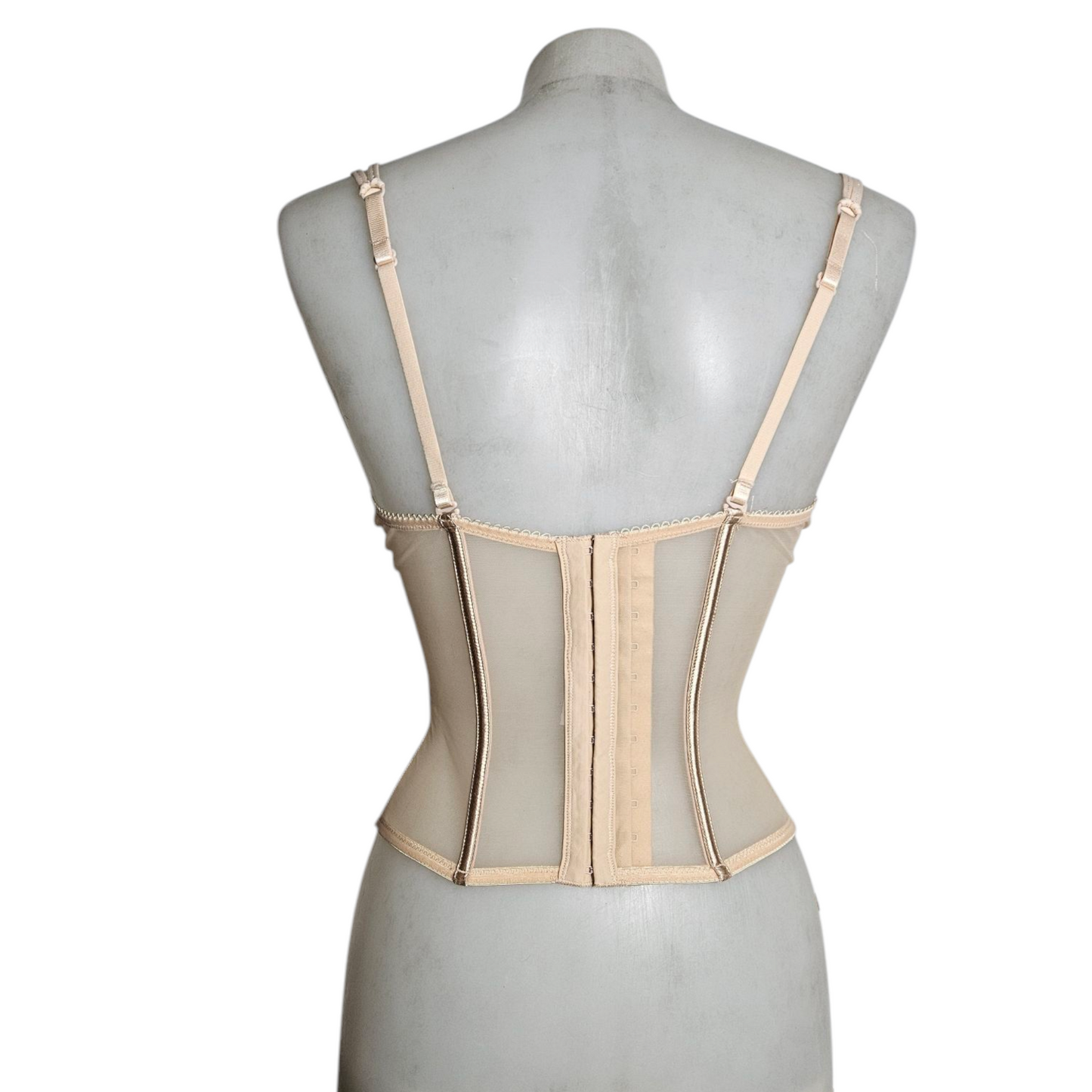 Corset en voile et dentelle