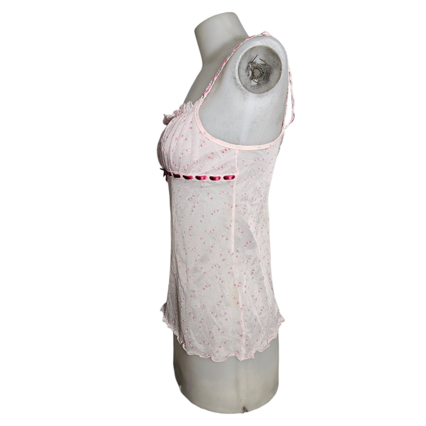 Haut en voile fleuri